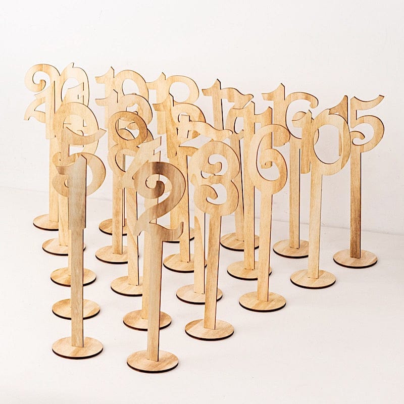 Wedding Table Numbers on sticks / attached stakes. Wooden Table Number –  Kobasic Creations