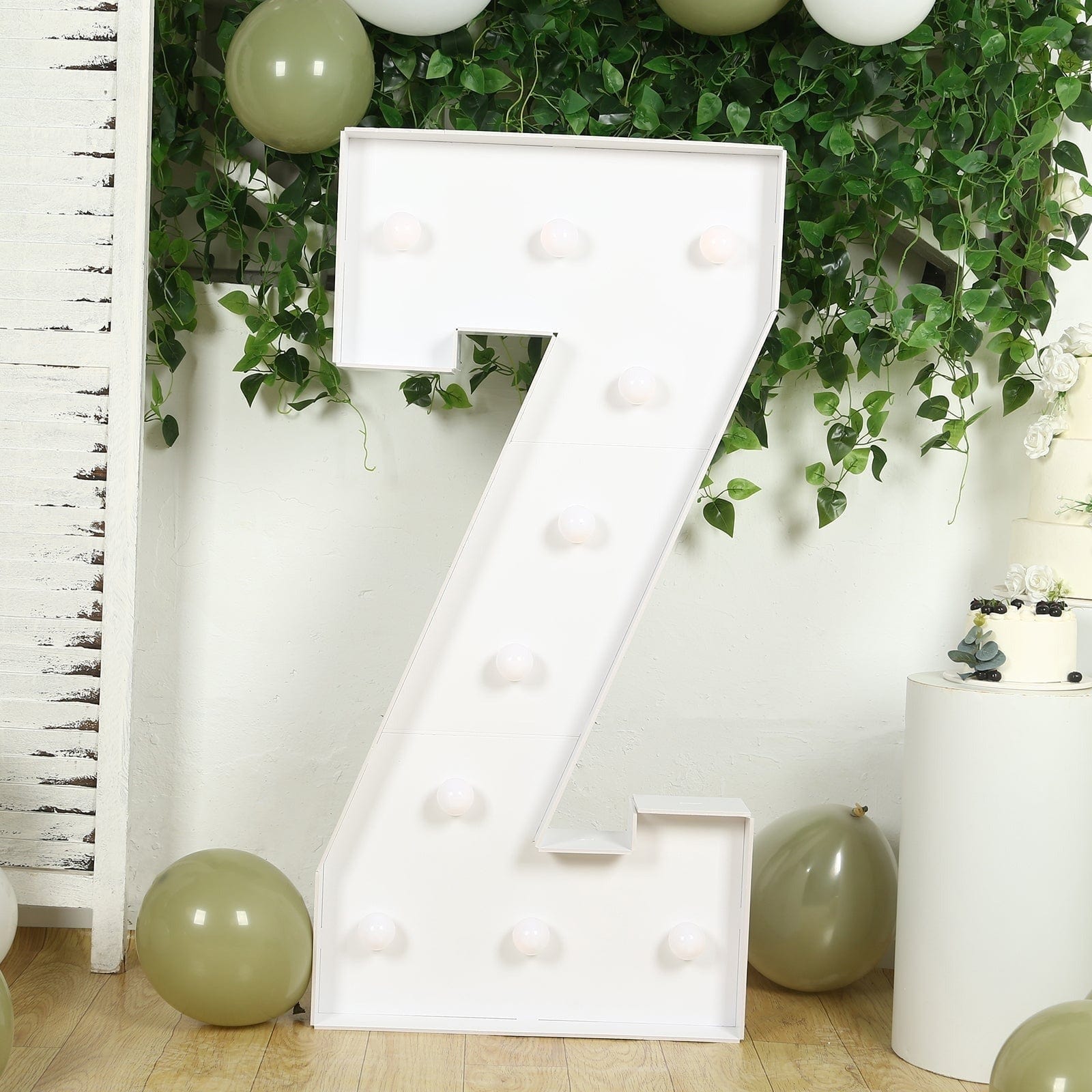 4ft Foam Board XL LED Marquee Letter with 10 Warm White Battery Operated LEDs