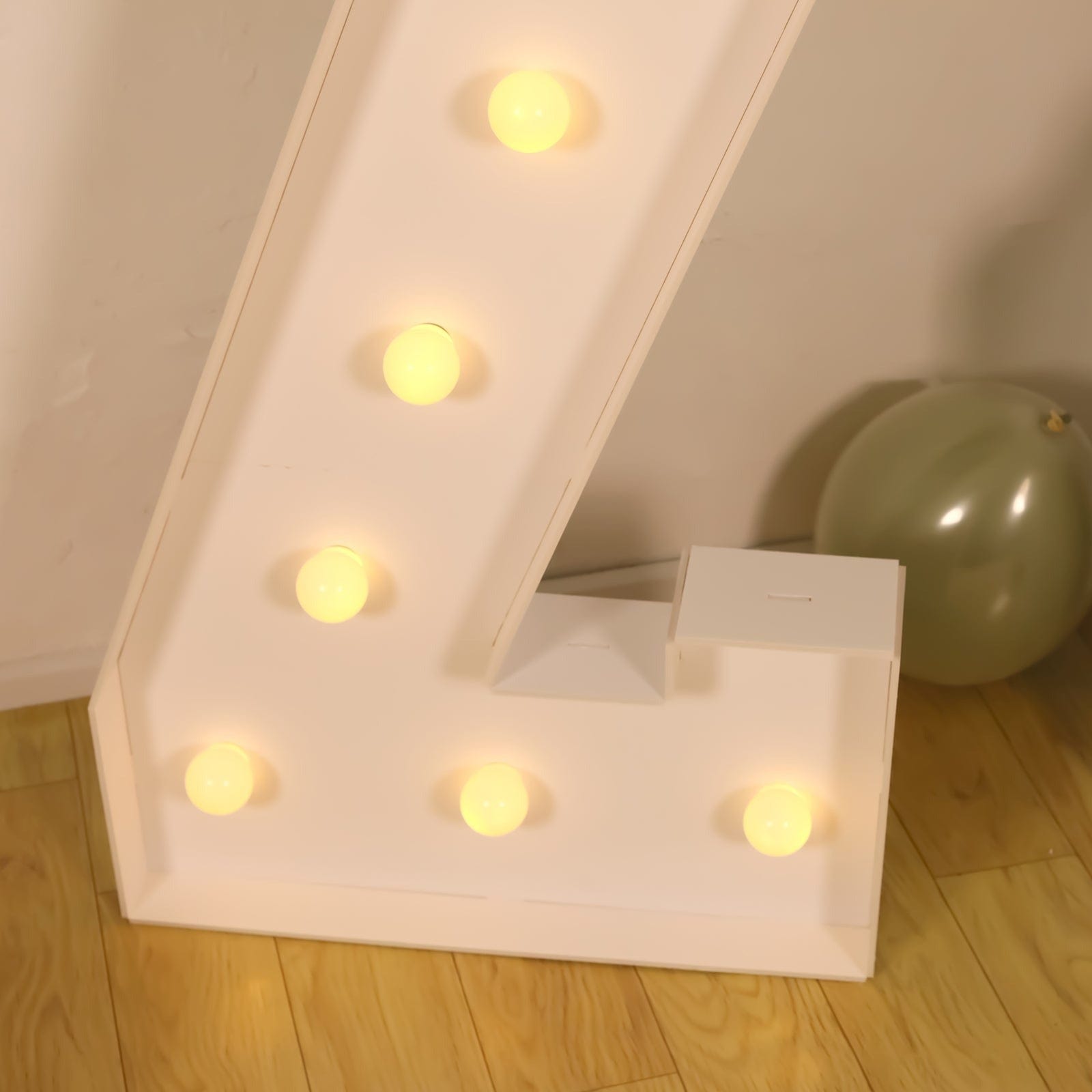 4ft Foam Board XL LED Marquee Letter with 10 Warm White Battery Operated LEDs