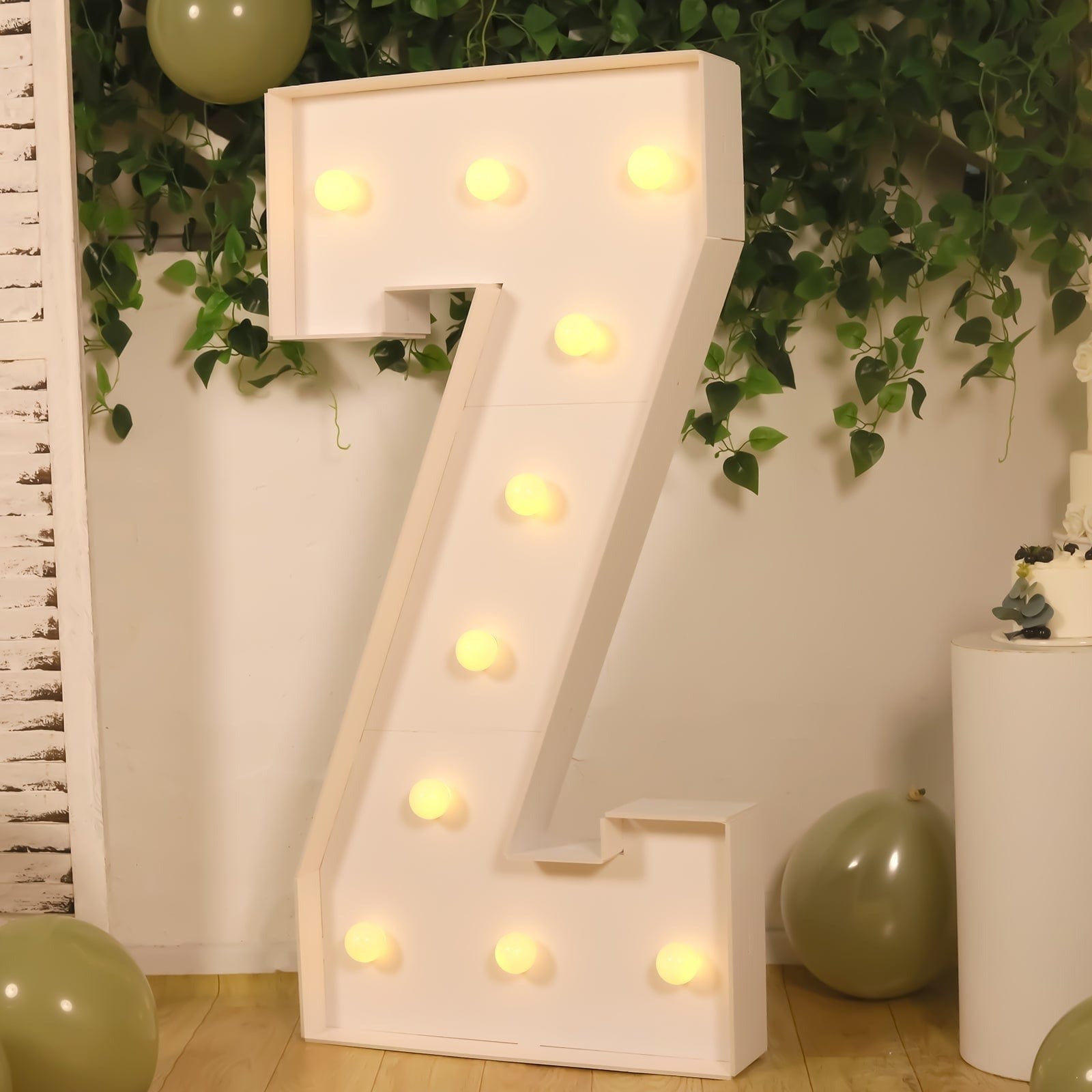 4ft Foam Board XL LED Marquee Letter with 10 Warm White Battery Operated LEDs