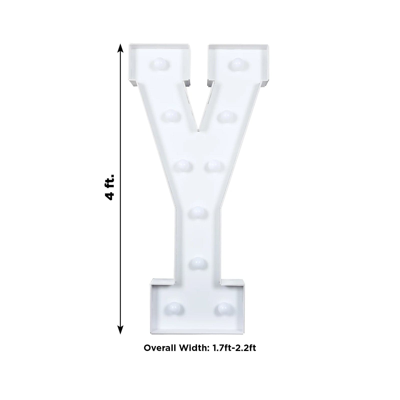 4ft Foam Board XL LED Marquee Letter with 10 Warm White Battery Operated LEDs