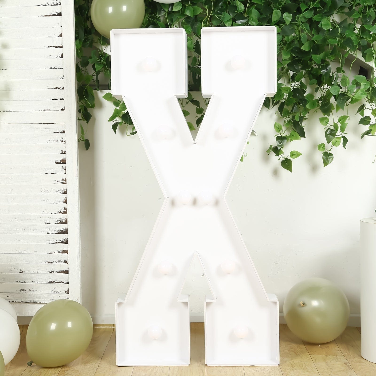 4ft Foam Board XL LED Marquee Letter with 10 Warm White Battery Operated LEDs