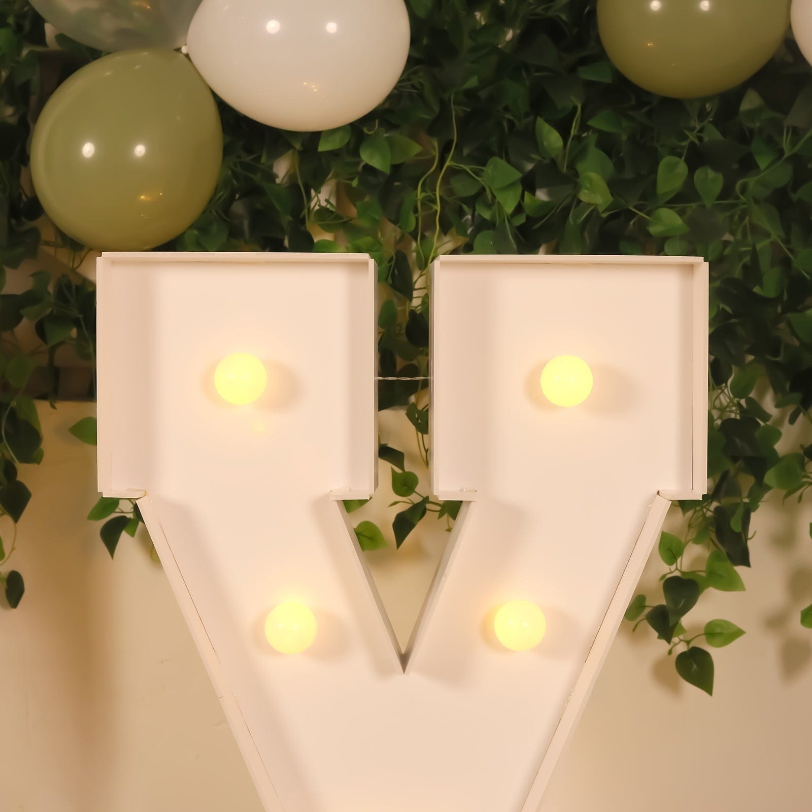 4ft Foam Board XL LED Marquee Letter with 10 Warm White Battery Operated LEDs
