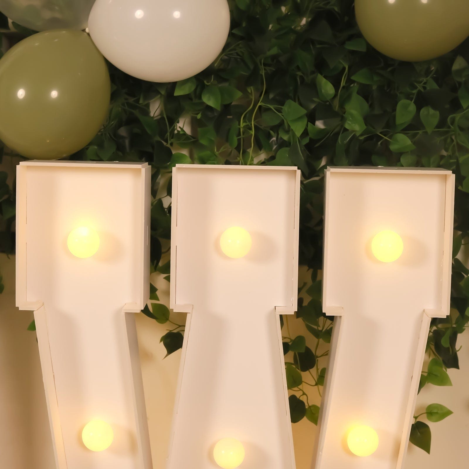 4ft Foam Board XL LED Marquee Letter with 10 Warm White Battery Operated LEDs