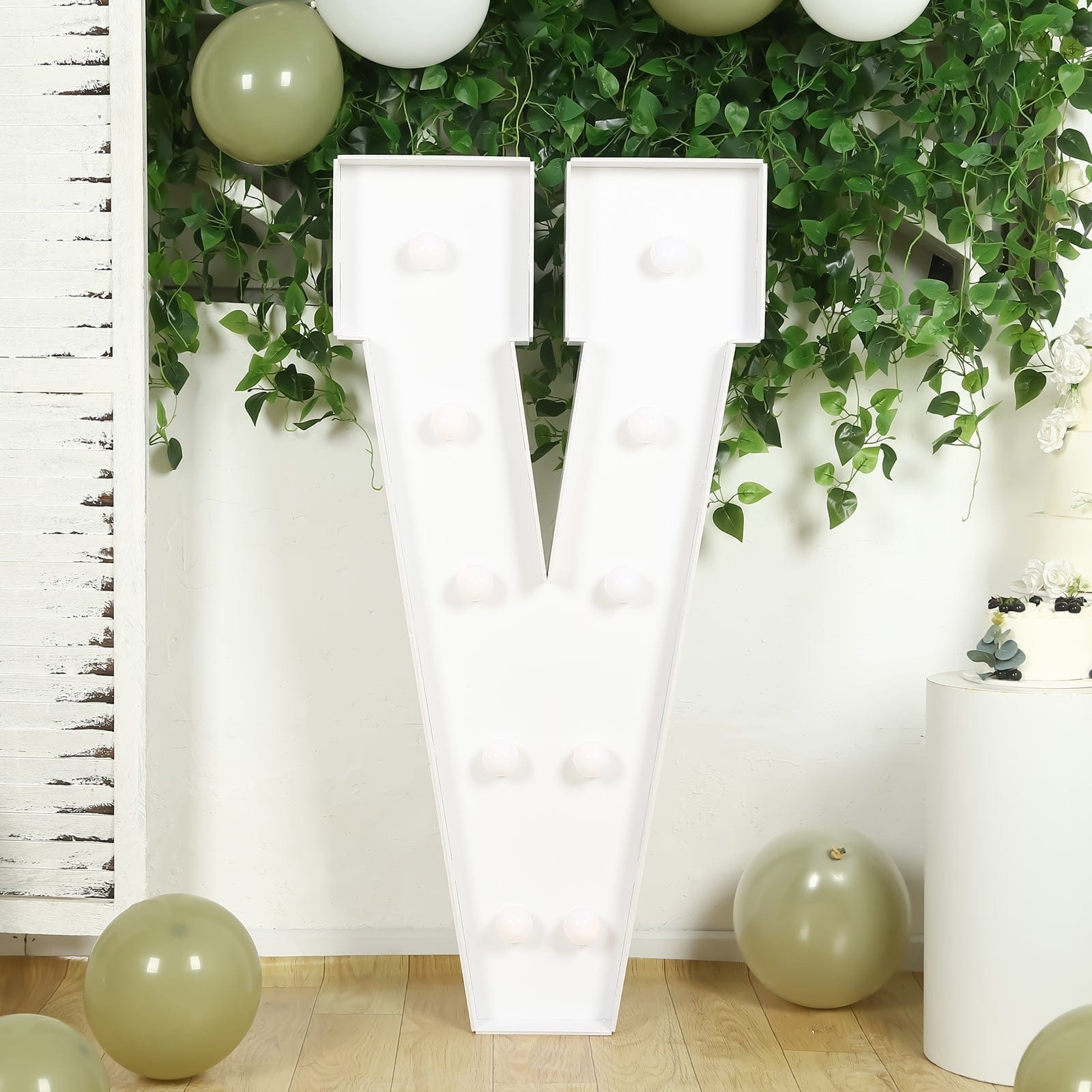 4ft Foam Board XL LED Marquee Letter with 10 Warm White Battery Operated LEDs