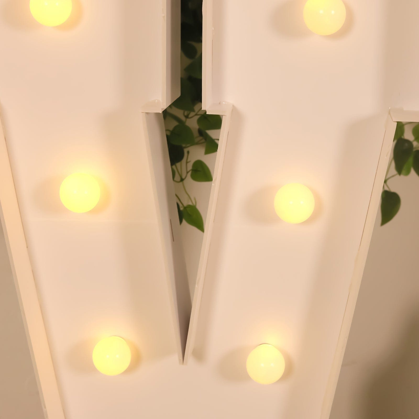 4ft Foam Board XL LED Marquee Letter with 10 Warm White Battery Operated LEDs