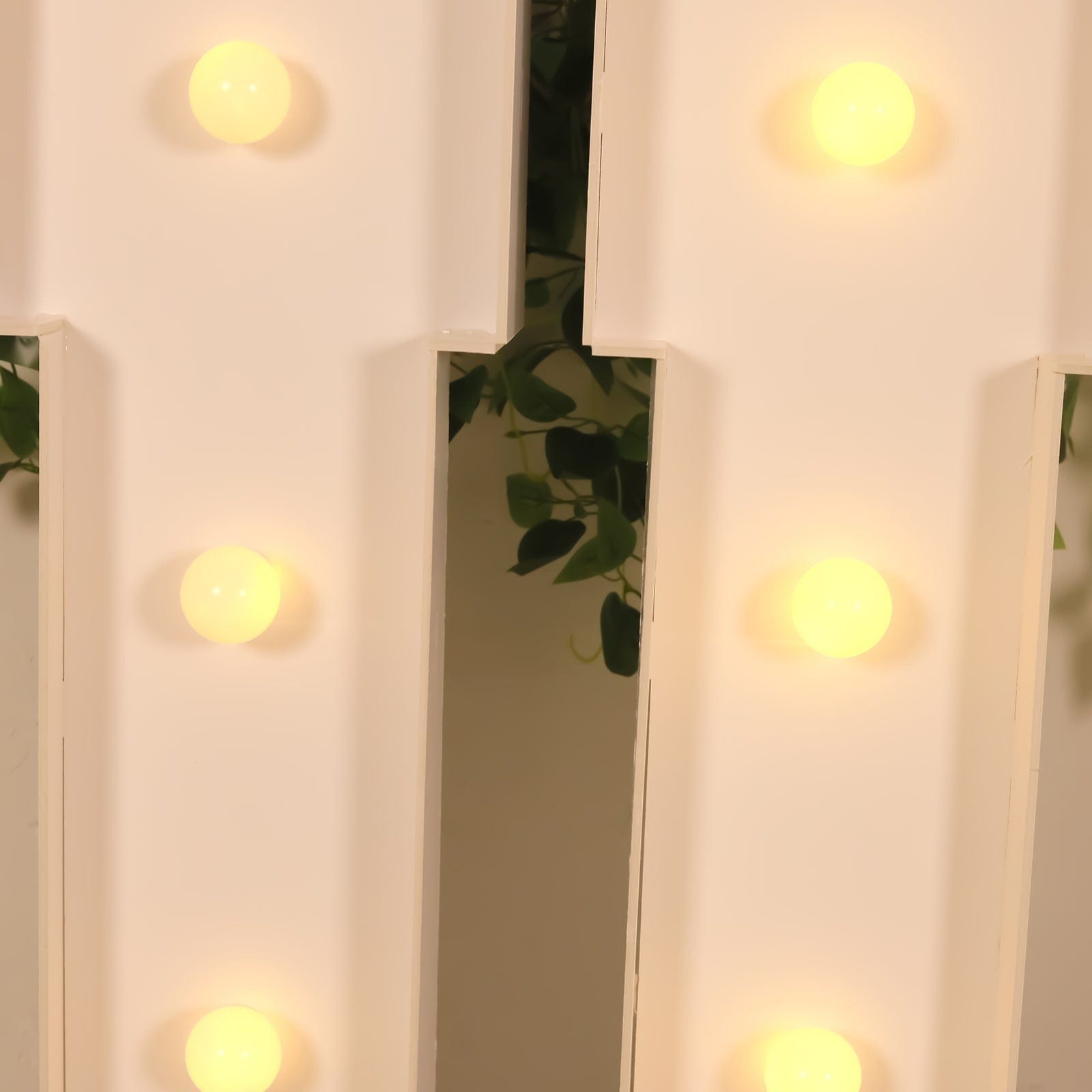 4ft Foam Board XL LED Marquee Letter with 10 Warm White Battery Operated LEDs
