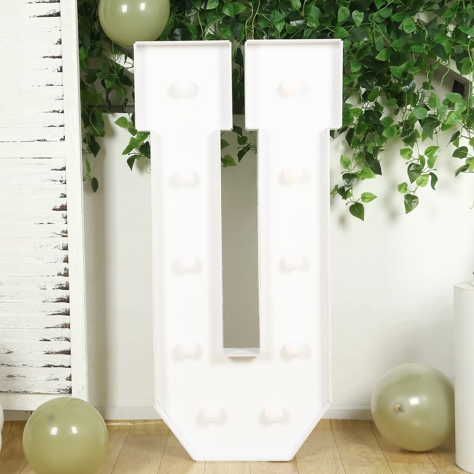 4ft Foam Board XL LED Marquee Letter with 10 Warm White Battery Operated LEDs