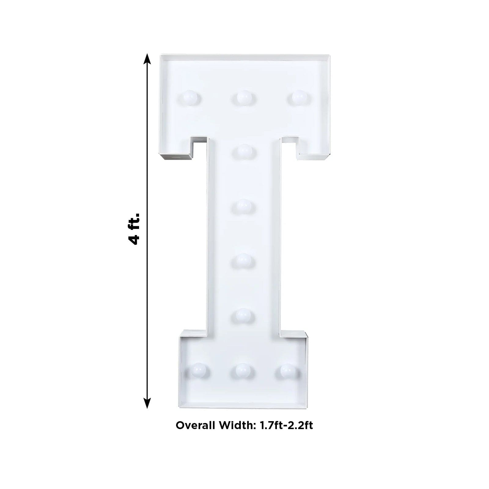 4ft Foam Board XL LED Marquee Letter with 10 Warm White Battery Operated LEDs