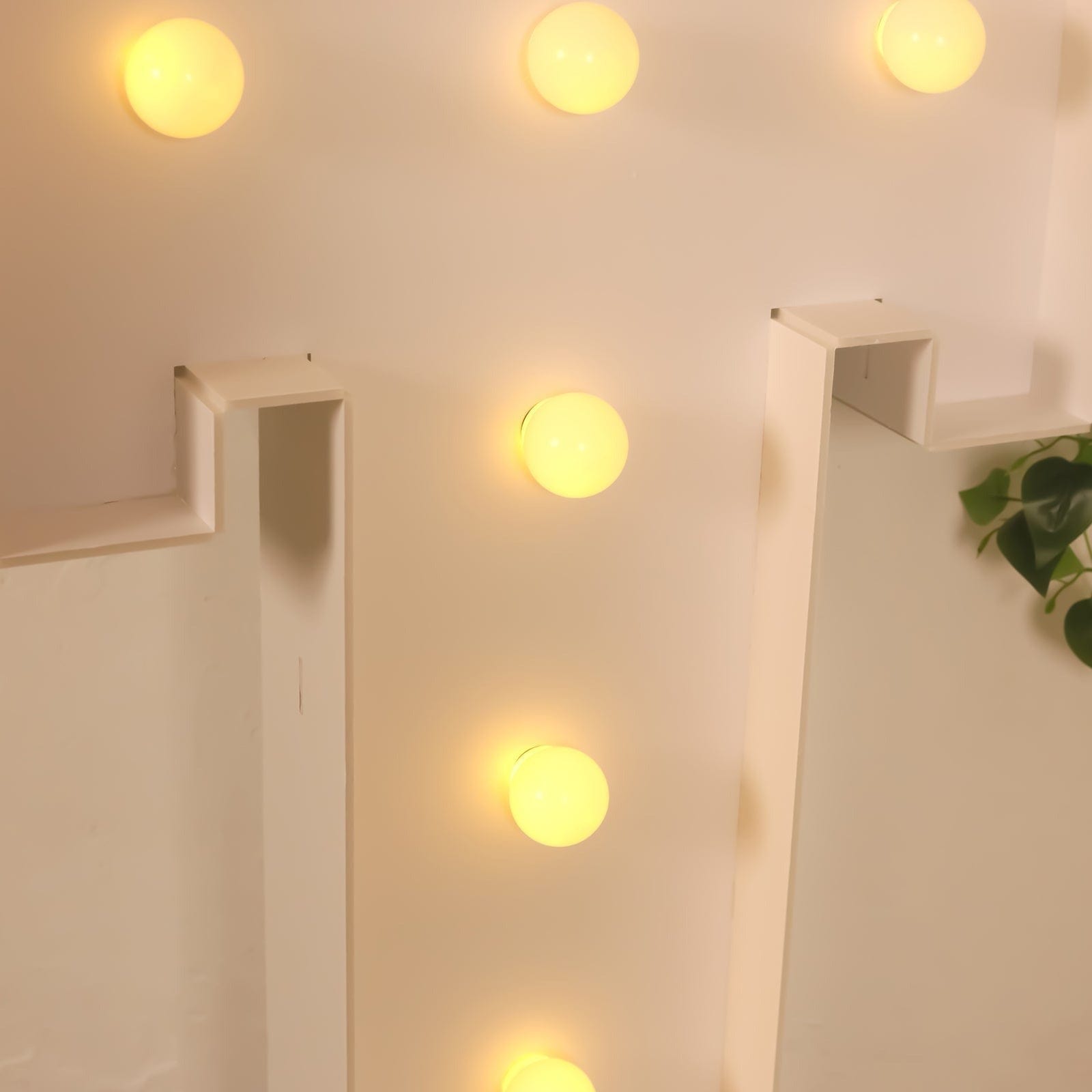 4ft Foam Board XL LED Marquee Letter with 10 Warm White Battery Operated LEDs