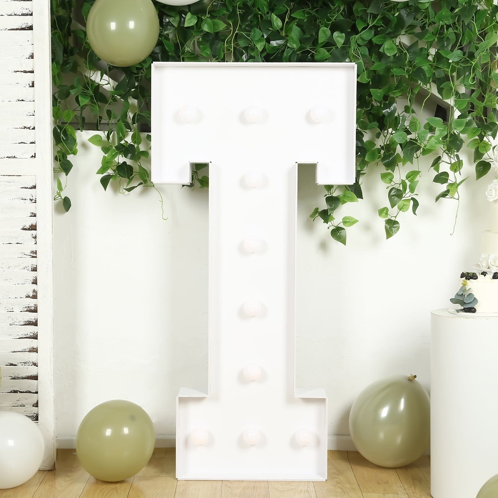 4ft Foam Board XL LED Marquee Letter with 10 Warm White Battery Operated LEDs
