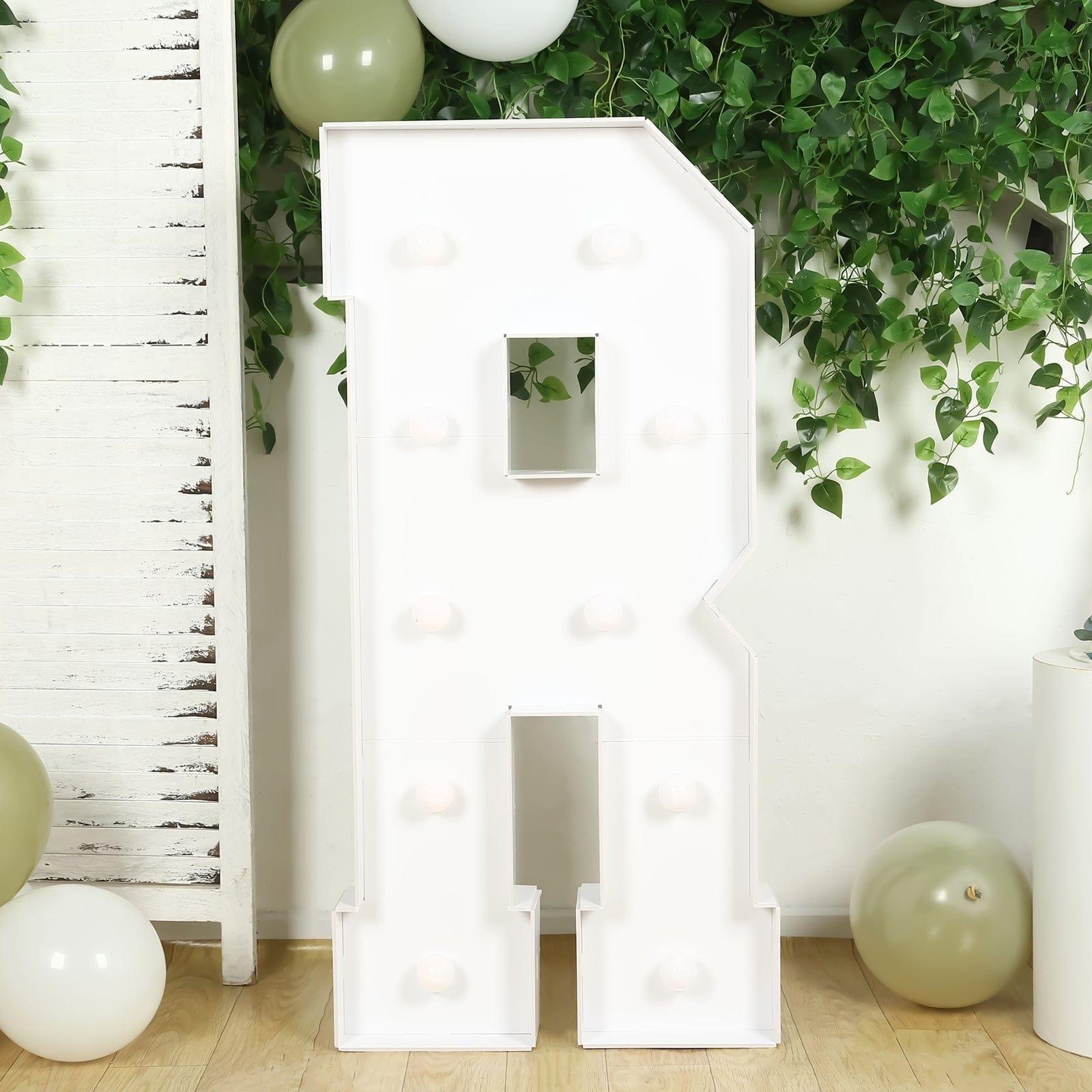 4ft Foam Board XL LED Marquee Letter with 10 Warm White Battery Operated LEDs