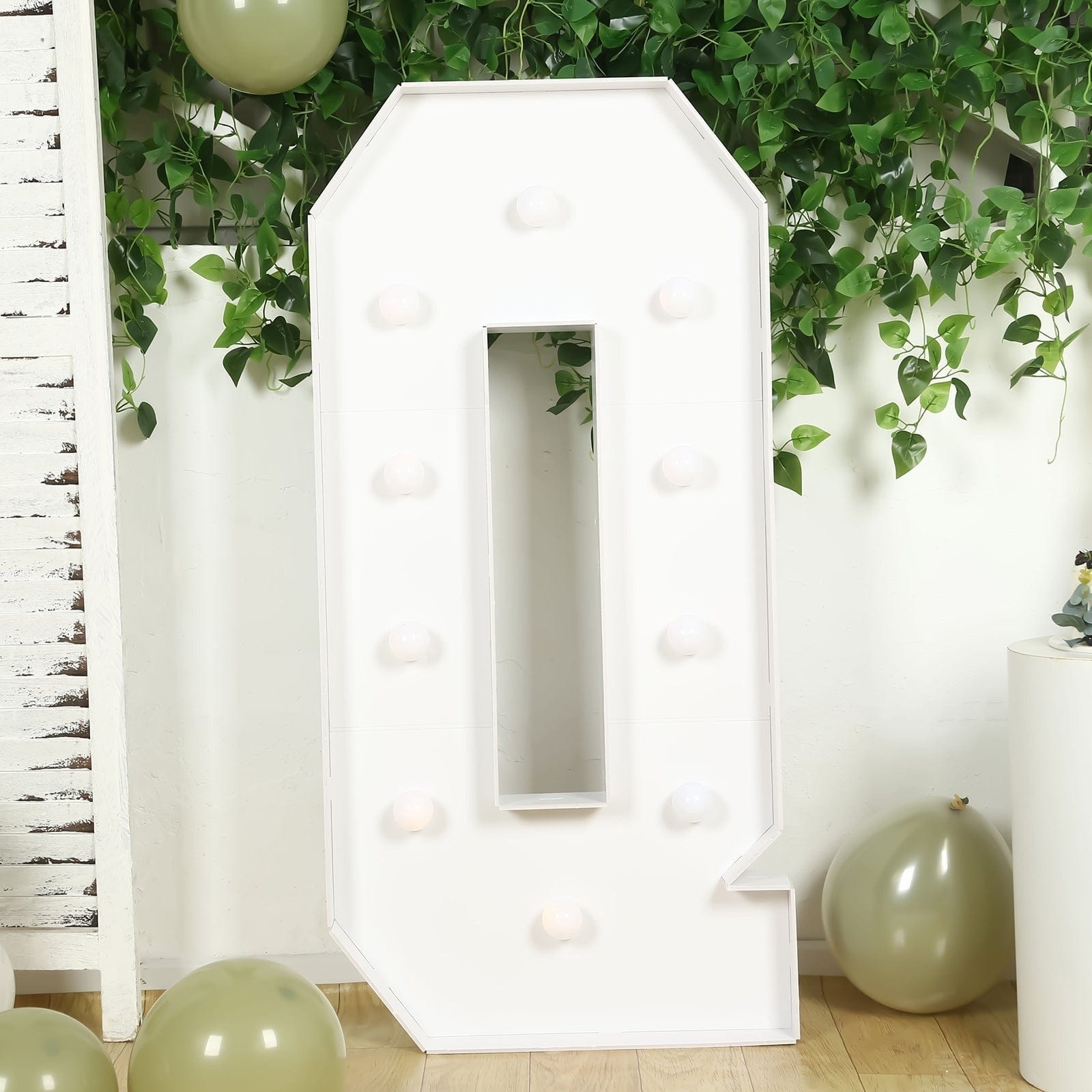4ft Foam Board XL LED Marquee Letter with 10 Warm White Battery Operated LEDs