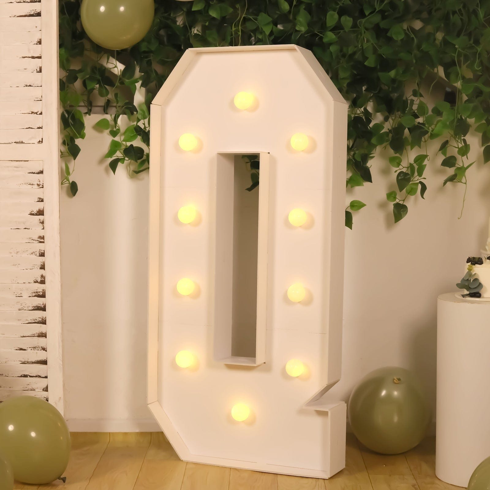 4ft Foam Board XL LED Marquee Letter with 10 Warm White Battery Operated LEDs