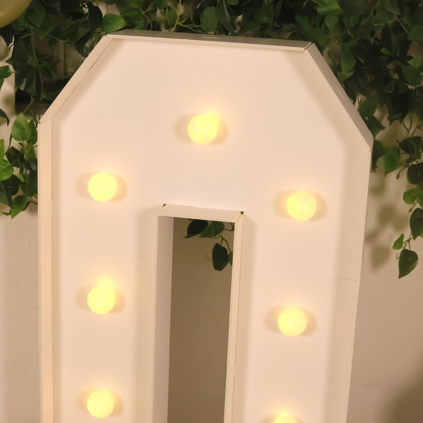 4ft Foam Board XL LED Marquee Letter with 10 Warm White Battery Operated LEDs