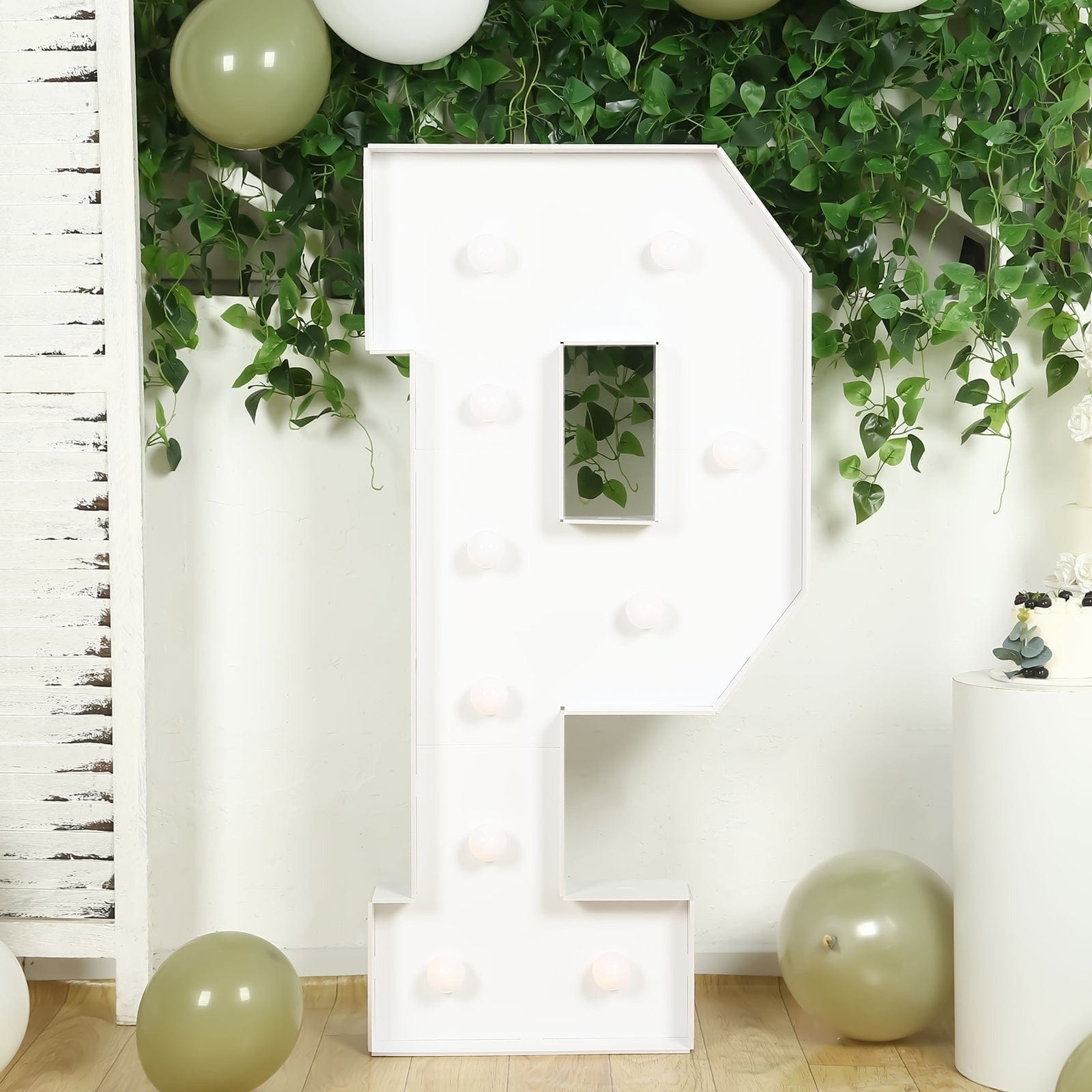 4ft Foam Board XL LED Marquee Letter with 10 Warm White Battery Operated LEDs