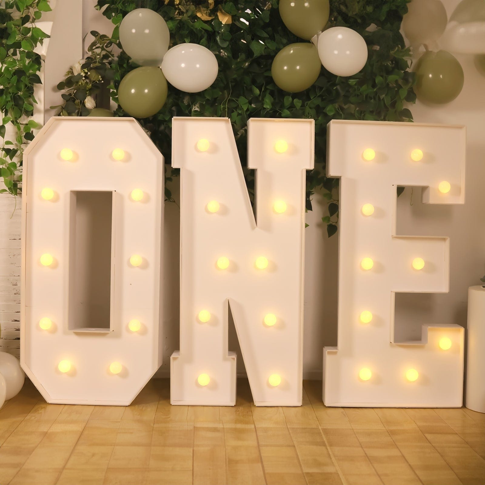 4ft Foam Board XL LED Marquee Letter with 10 Warm White Battery Operated LEDs
