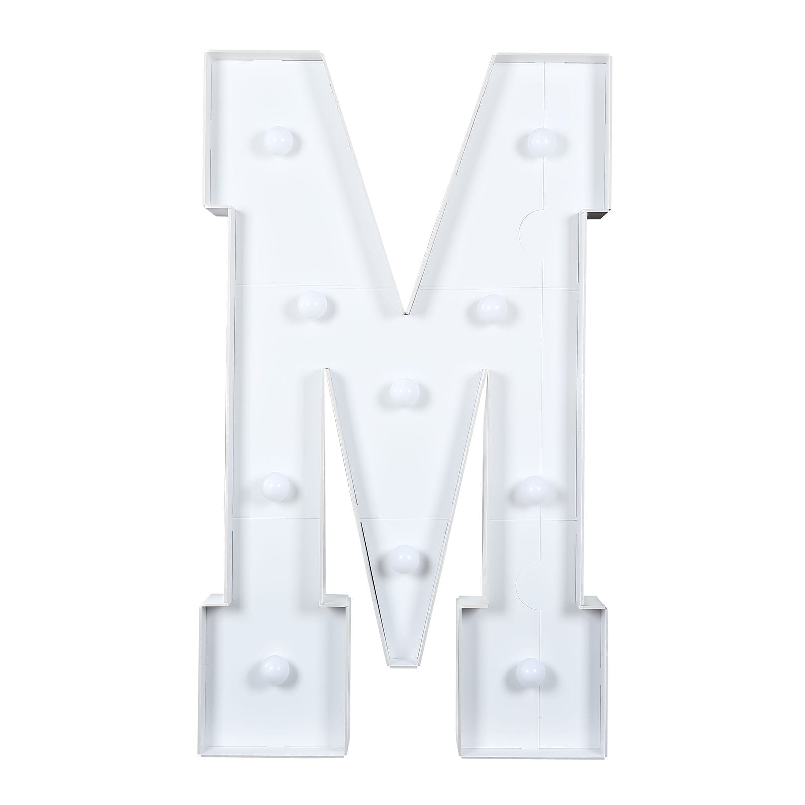 4ft Foam Board XL LED Marquee Letter with 10 Warm White Battery Operated LEDs