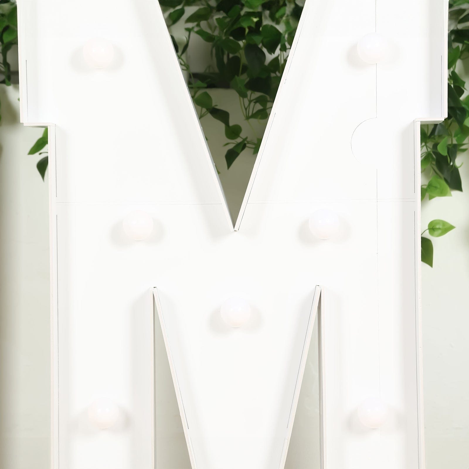 4ft Foam Board XL LED Marquee Letter with 10 Warm White Battery Operated LEDs