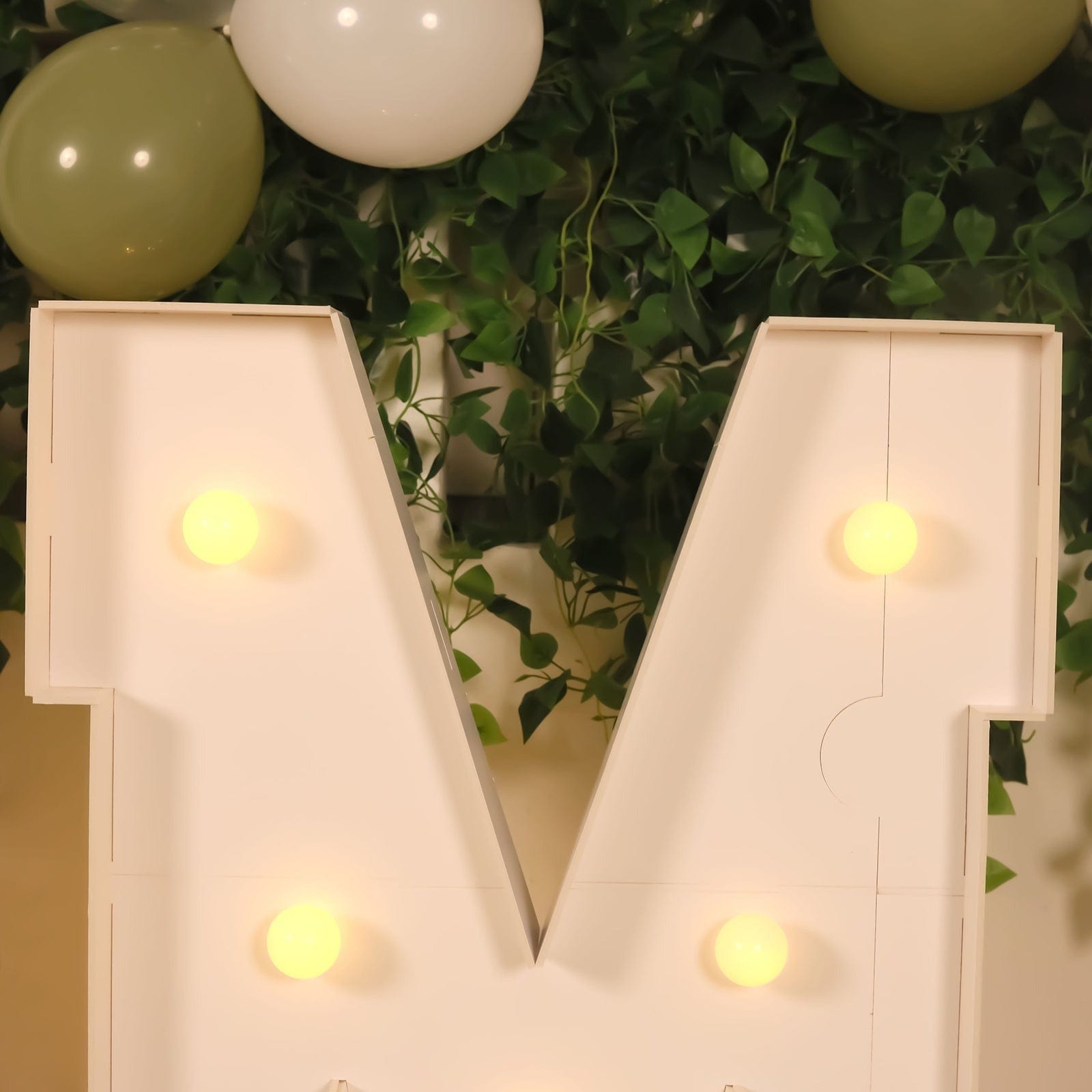 4ft Foam Board XL LED Marquee Letter with 10 Warm White Battery Operated LEDs