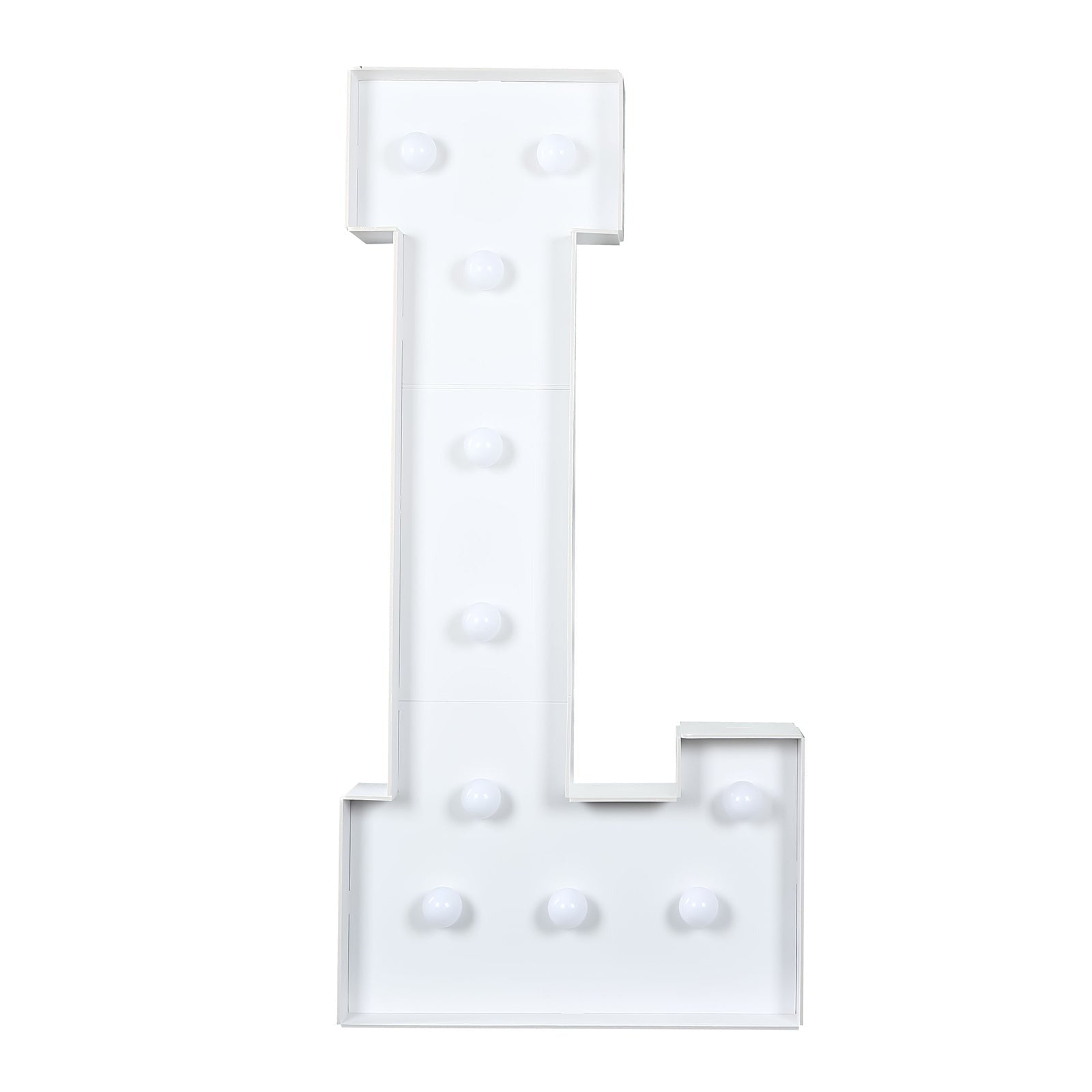 4ft Foam Board XL LED Marquee Letter with 10 Warm White Battery Operated LEDs