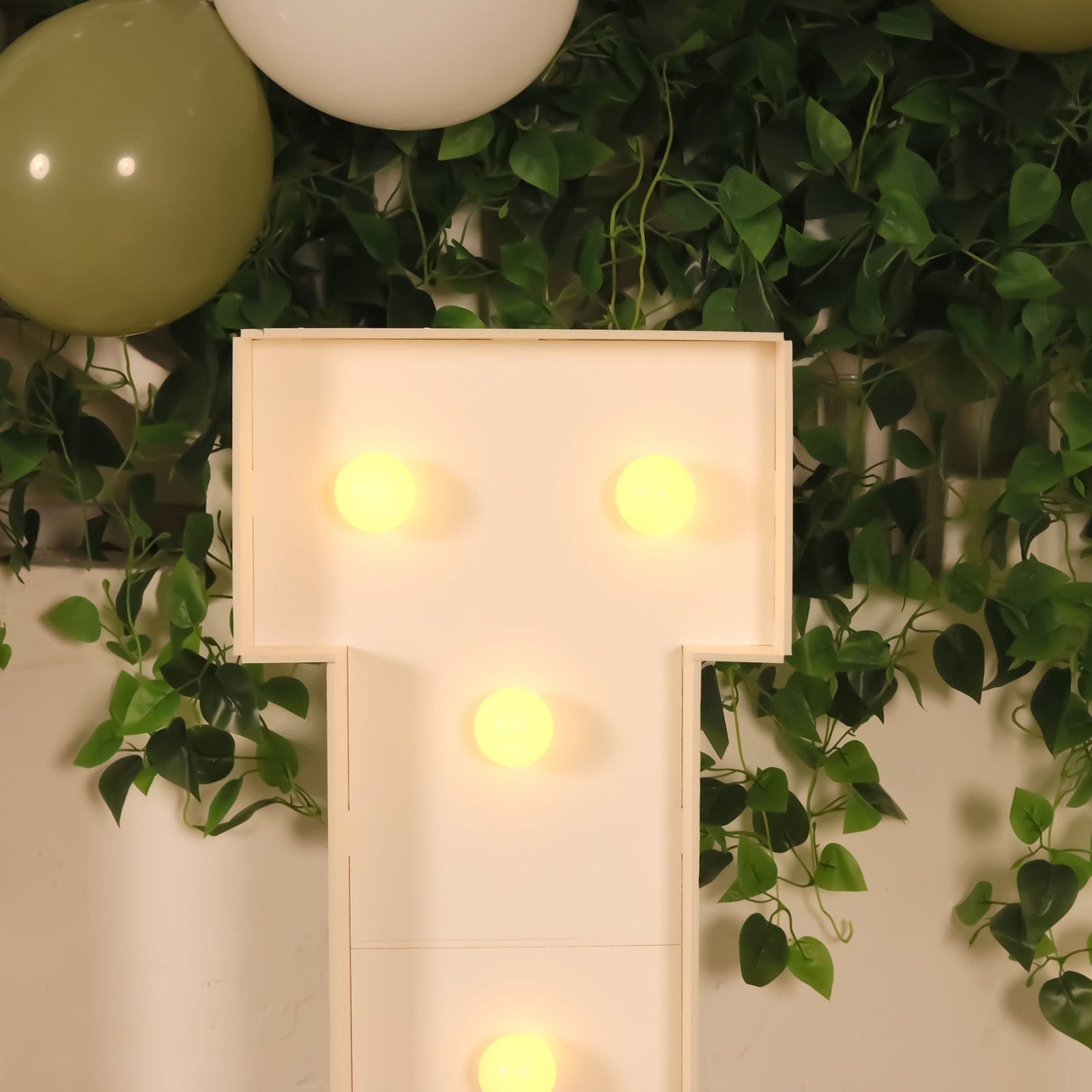 4ft Foam Board XL LED Marquee Letter with 10 Warm White Battery Operated LEDs