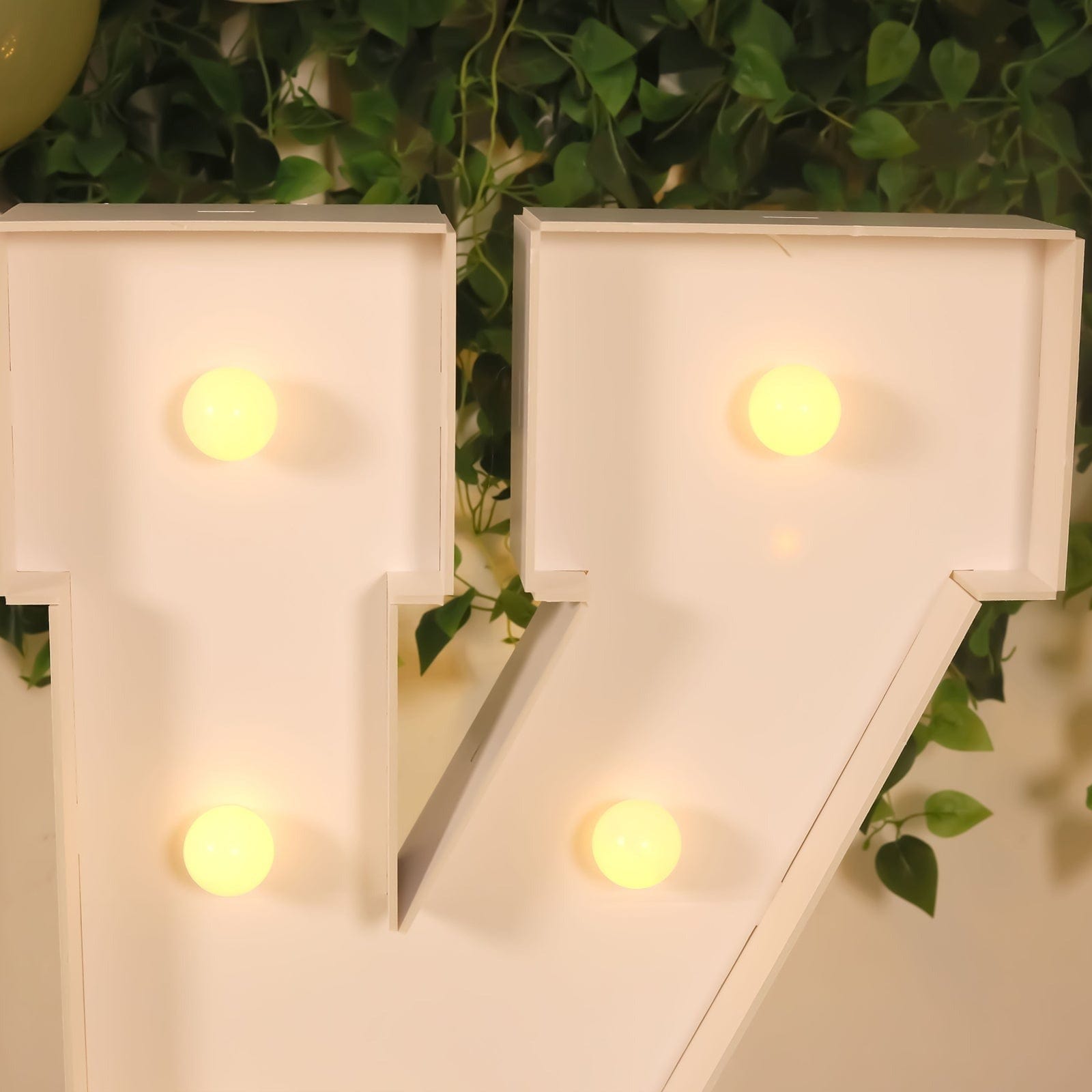 4ft Foam Board XL LED Marquee Letter with 10 Warm White Battery Operated LEDs