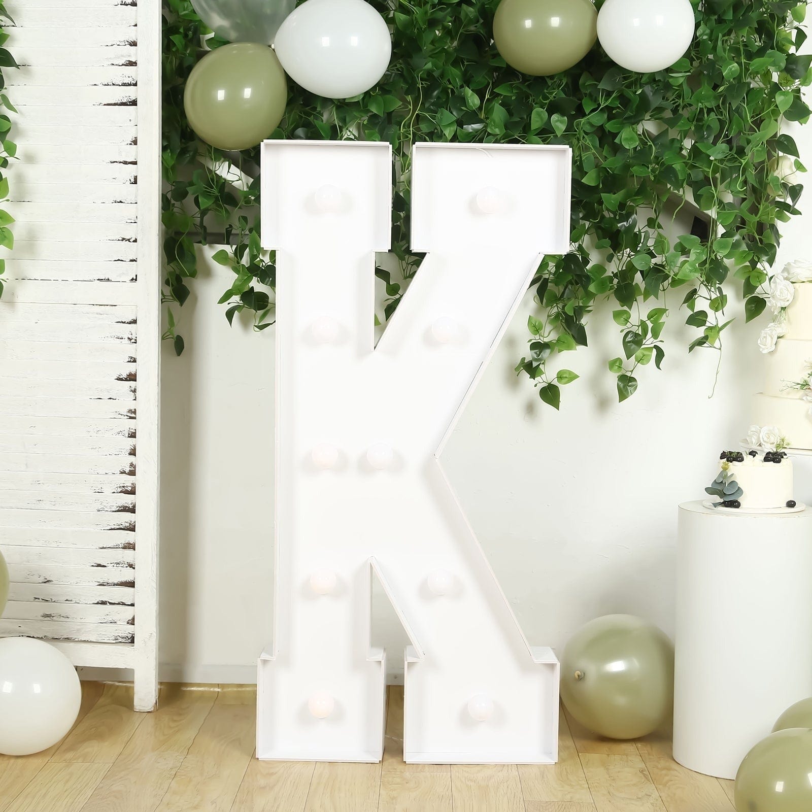 4ft Foam Board XL LED Marquee Letter with 10 Warm White Battery Operated LEDs