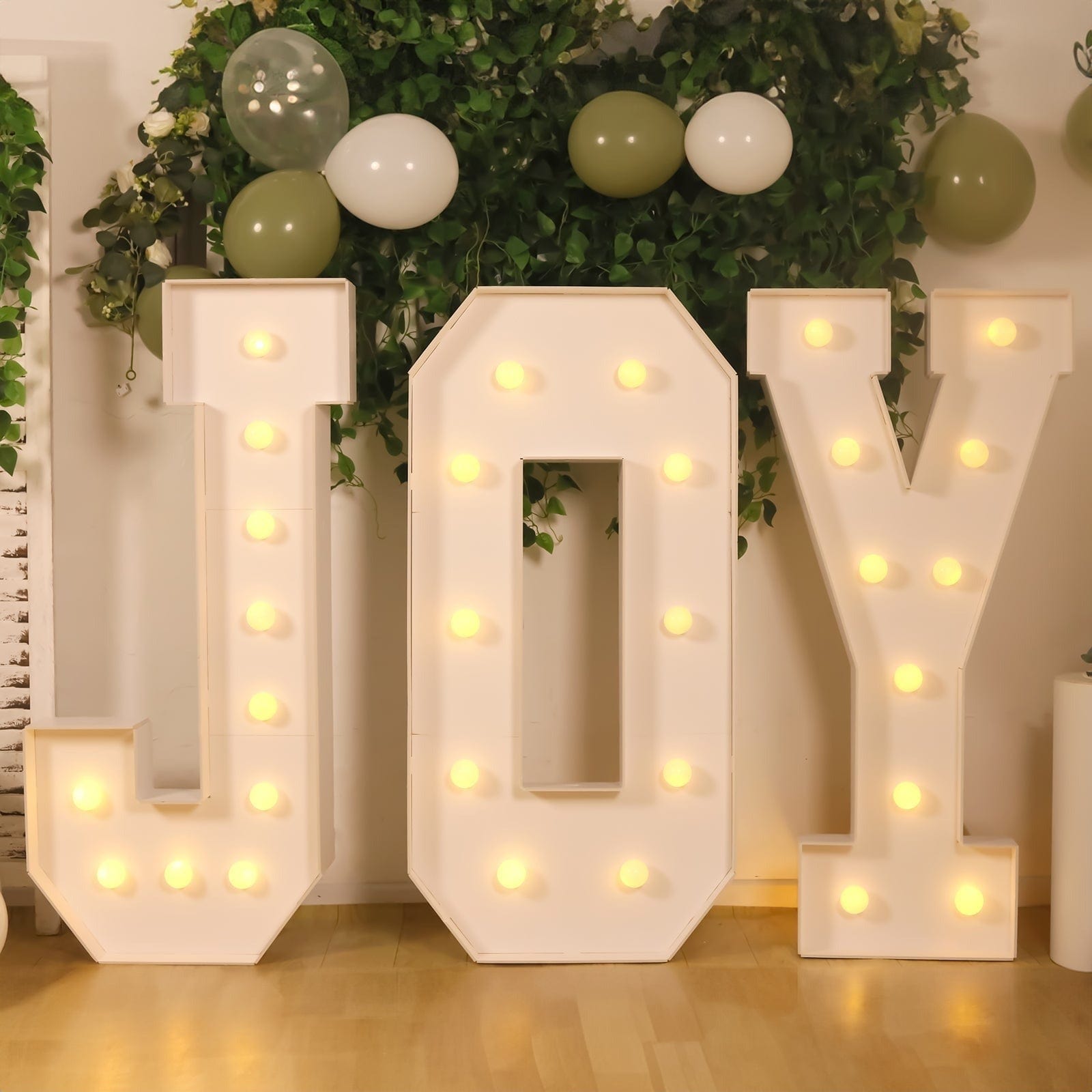 4ft Foam Board XL LED Marquee Letter with 10 Warm White Battery Operated LEDs