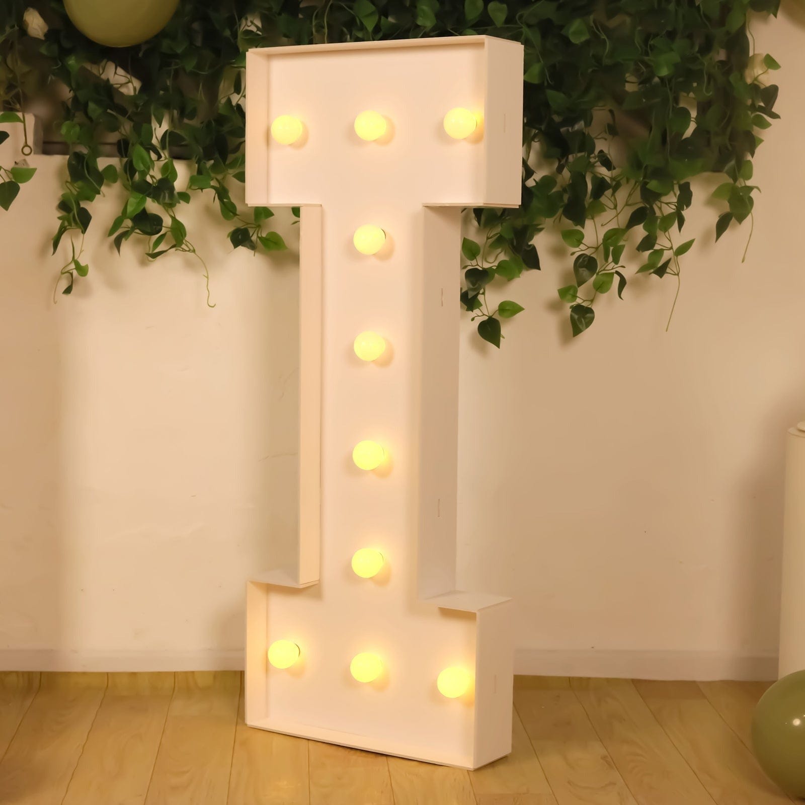 4ft Foam Board XL LED Marquee Letter with 10 Warm White Battery Operated LEDs