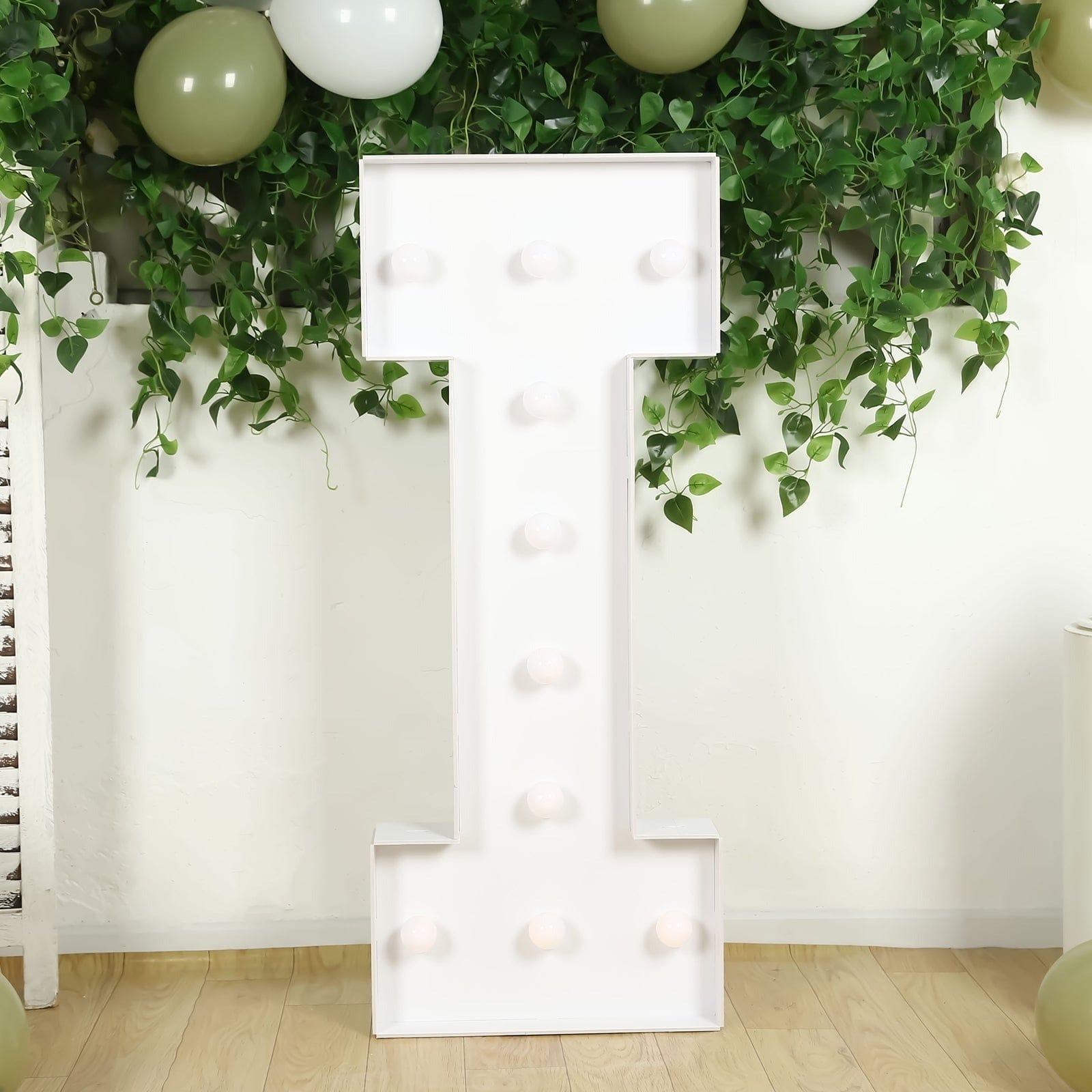 4ft Foam Board XL LED Marquee Letter with 10 Warm White Battery Operated LEDs