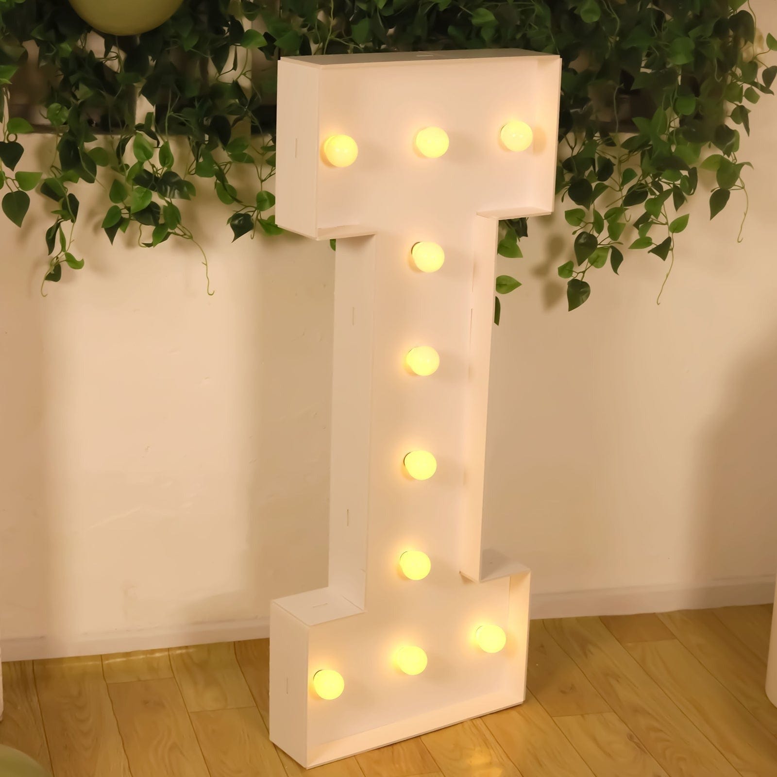 4ft Foam Board XL LED Marquee Letter with 10 Warm White Battery Operated LEDs