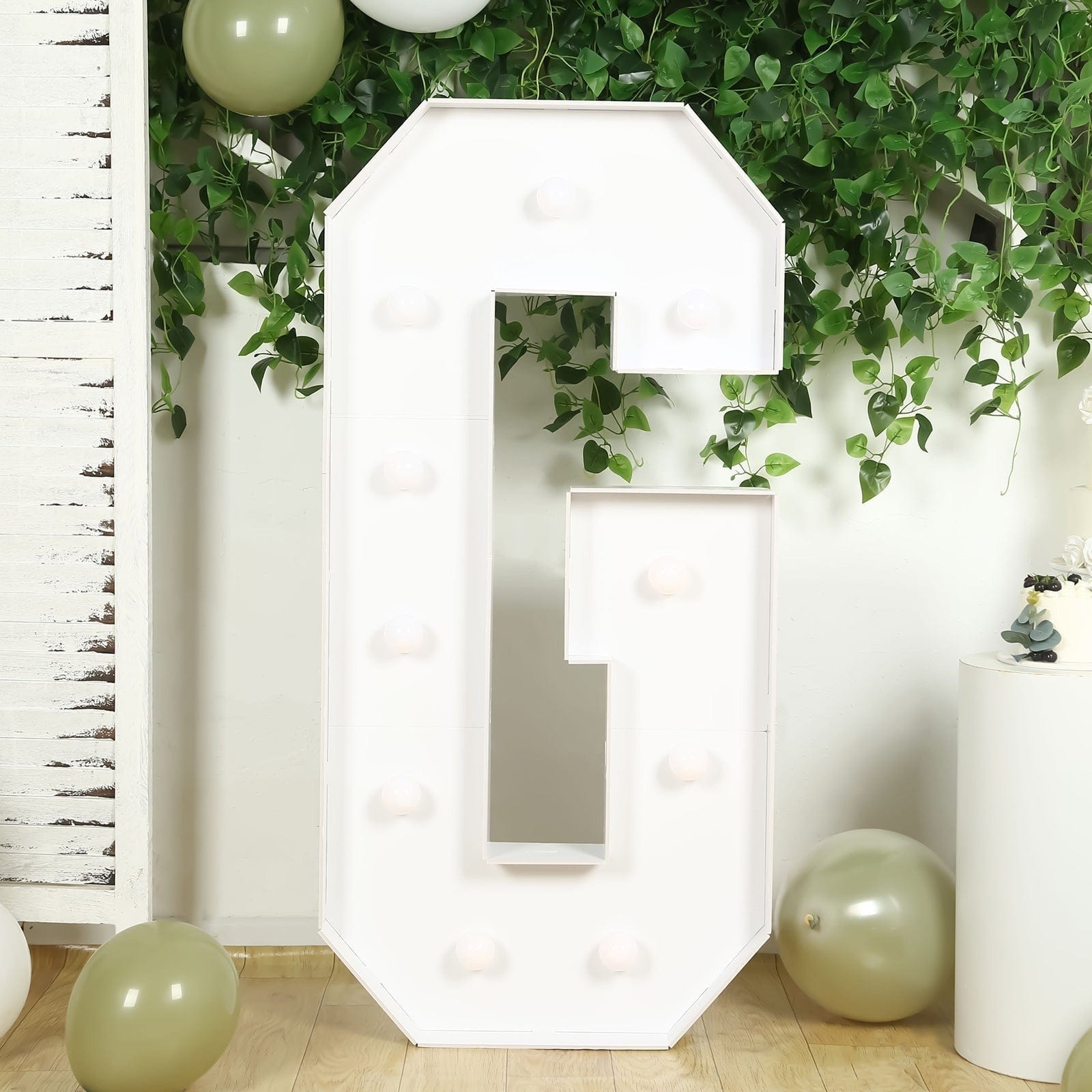 4ft Foam Board XL LED Marquee Letter with 10 Warm White Battery Operated LEDs