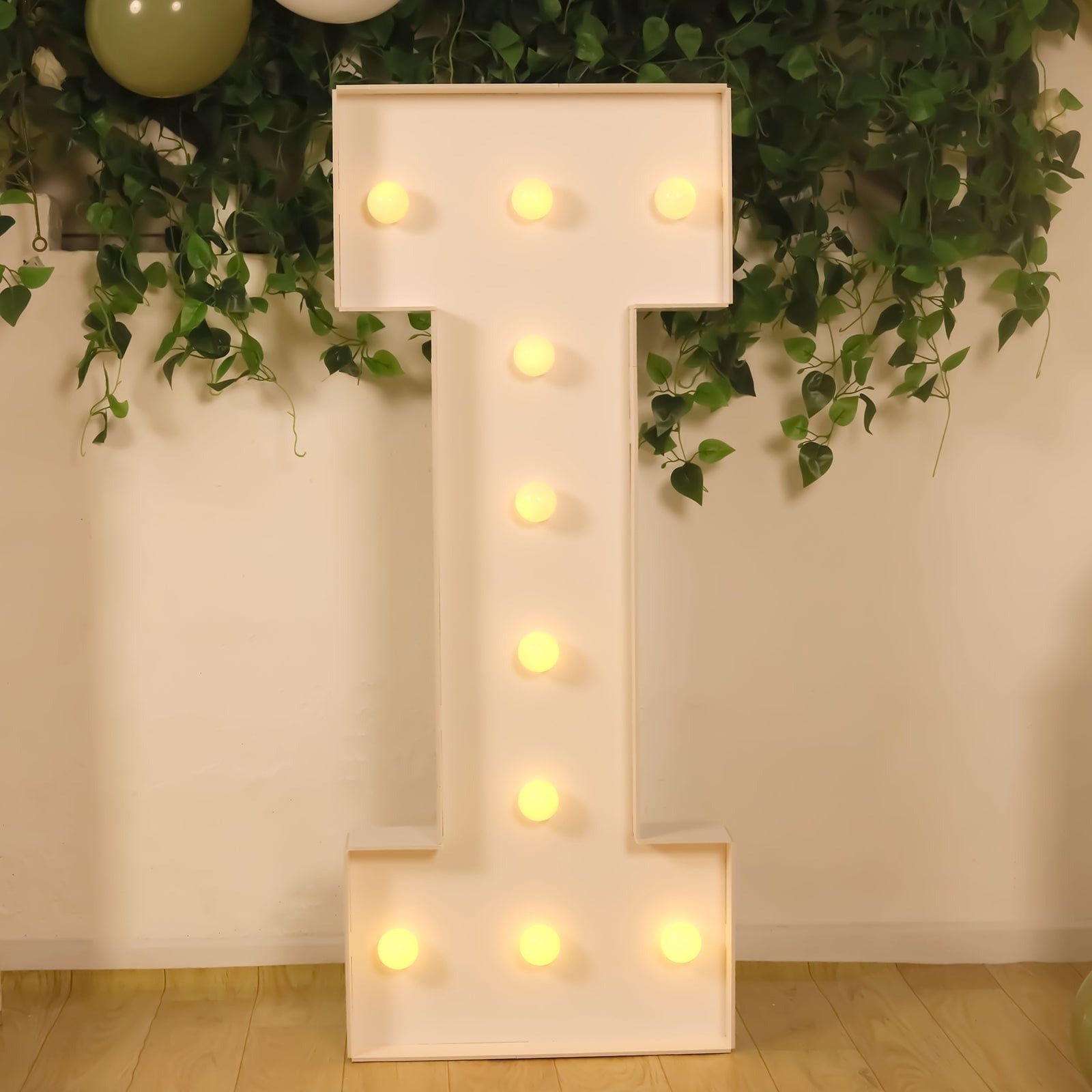 4ft Foam Board XL LED Marquee Letter with 10 Warm White Battery Operated LEDs
