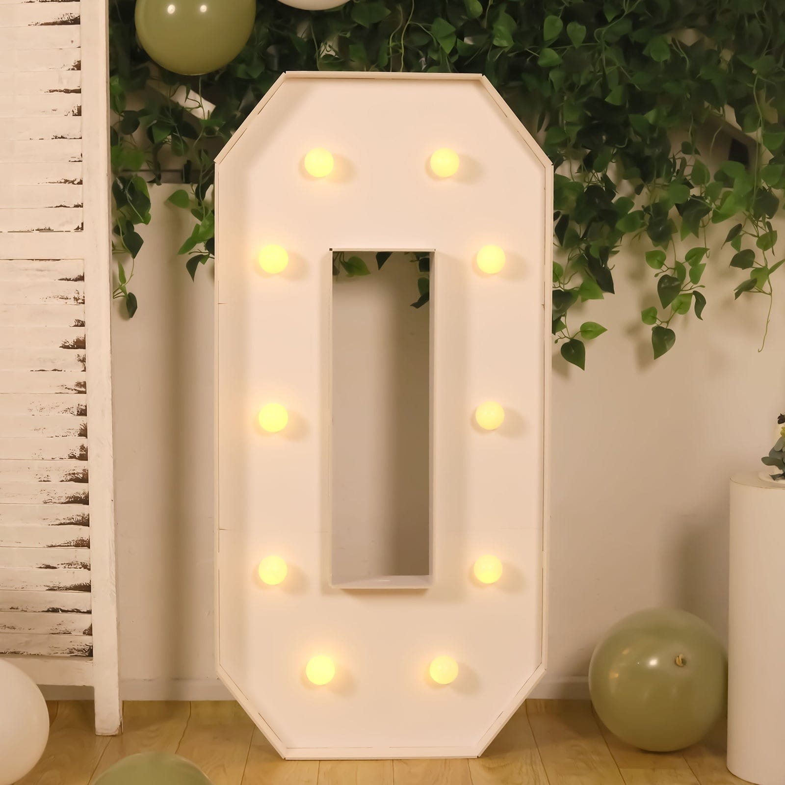 4ft Foam Board XL LED Marquee Letter with 10 Warm White Battery Operated LEDs