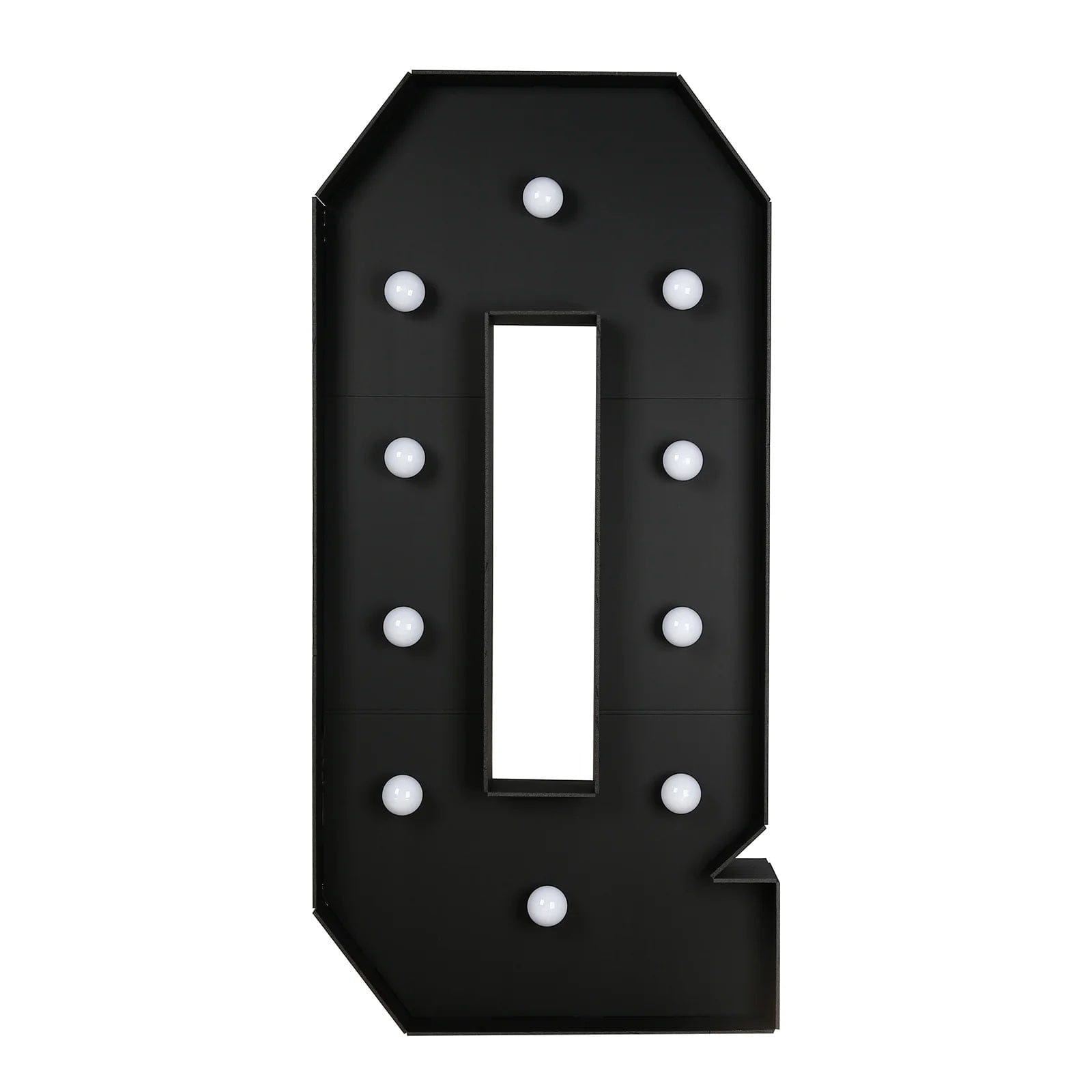Black 4ft Lighted Pre-Cut Foam Board LED Marquee Letter