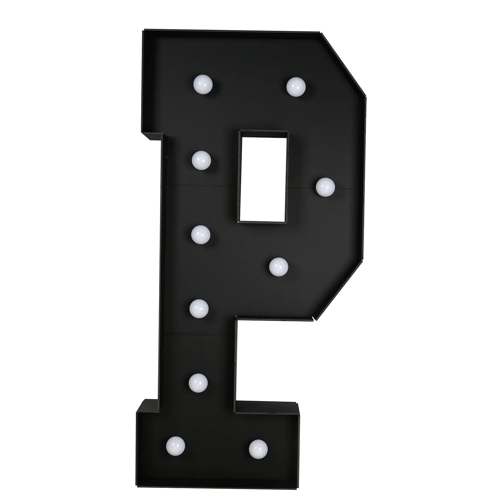 Black 4ft Lighted Pre-Cut Foam Board LED Marquee Letter