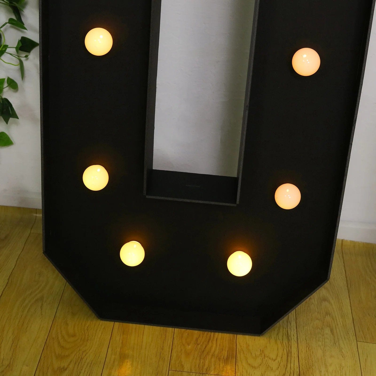 Black 4ft Lighted Pre-Cut Foam Board LED Marquee Letter
