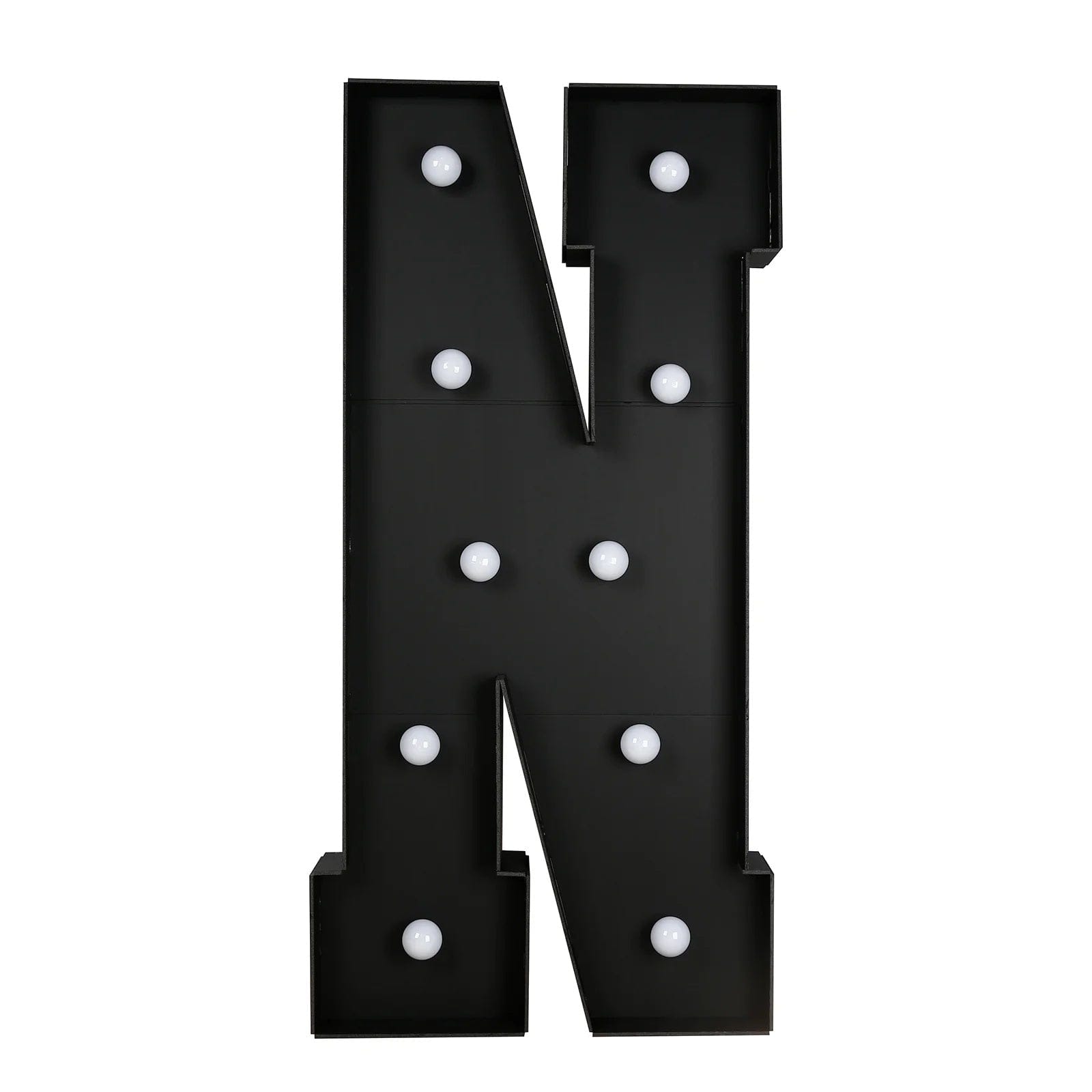 Black 4ft Lighted Pre-Cut Foam Board LED Marquee Letter