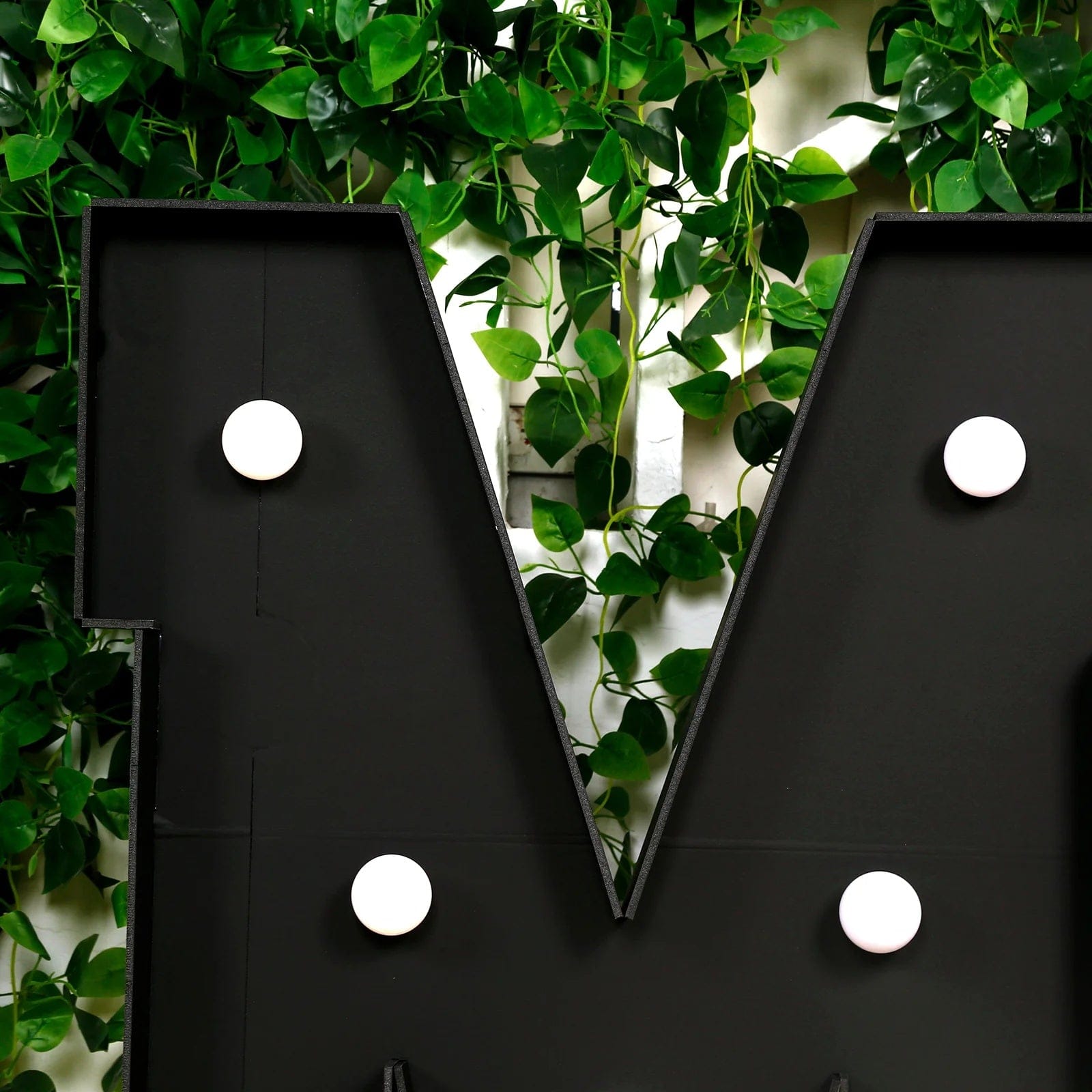 Black 4ft Lighted Pre-Cut Foam Board LED Marquee Letter