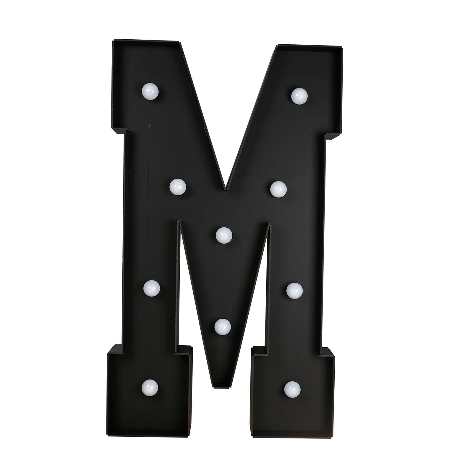 Black 4ft Lighted Pre-Cut Foam Board LED Marquee Letter