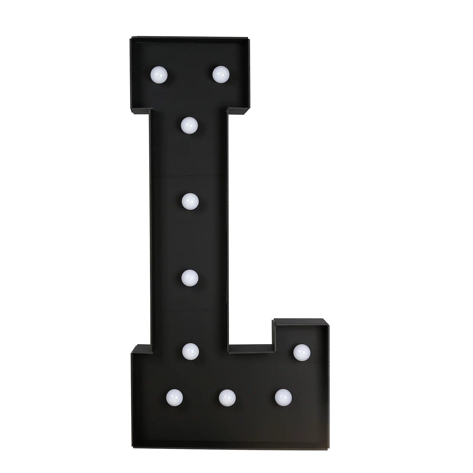 Black 4ft Lighted Pre-Cut Foam Board LED Marquee Letter