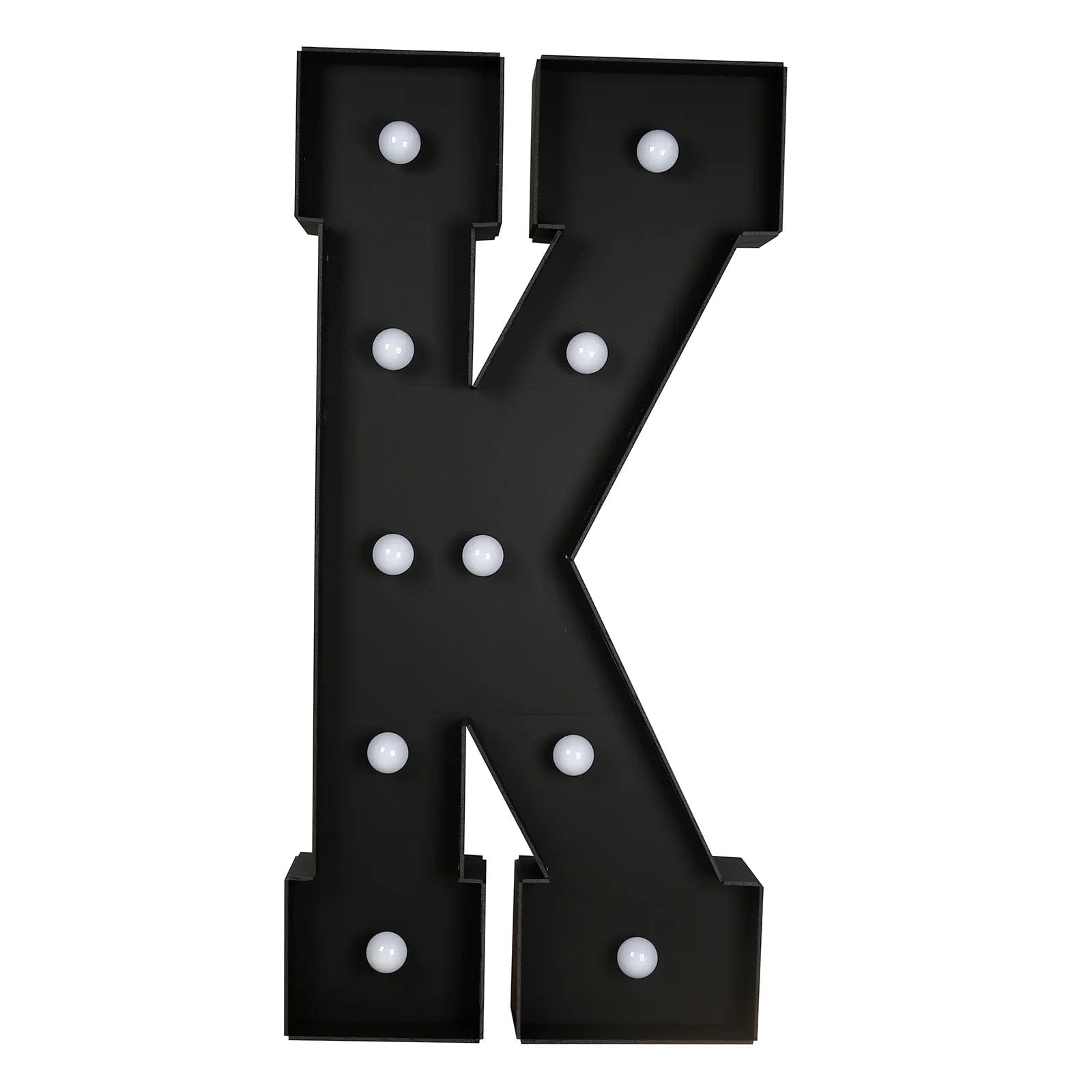 Black 4ft Lighted Pre-Cut Foam Board LED Marquee Letter