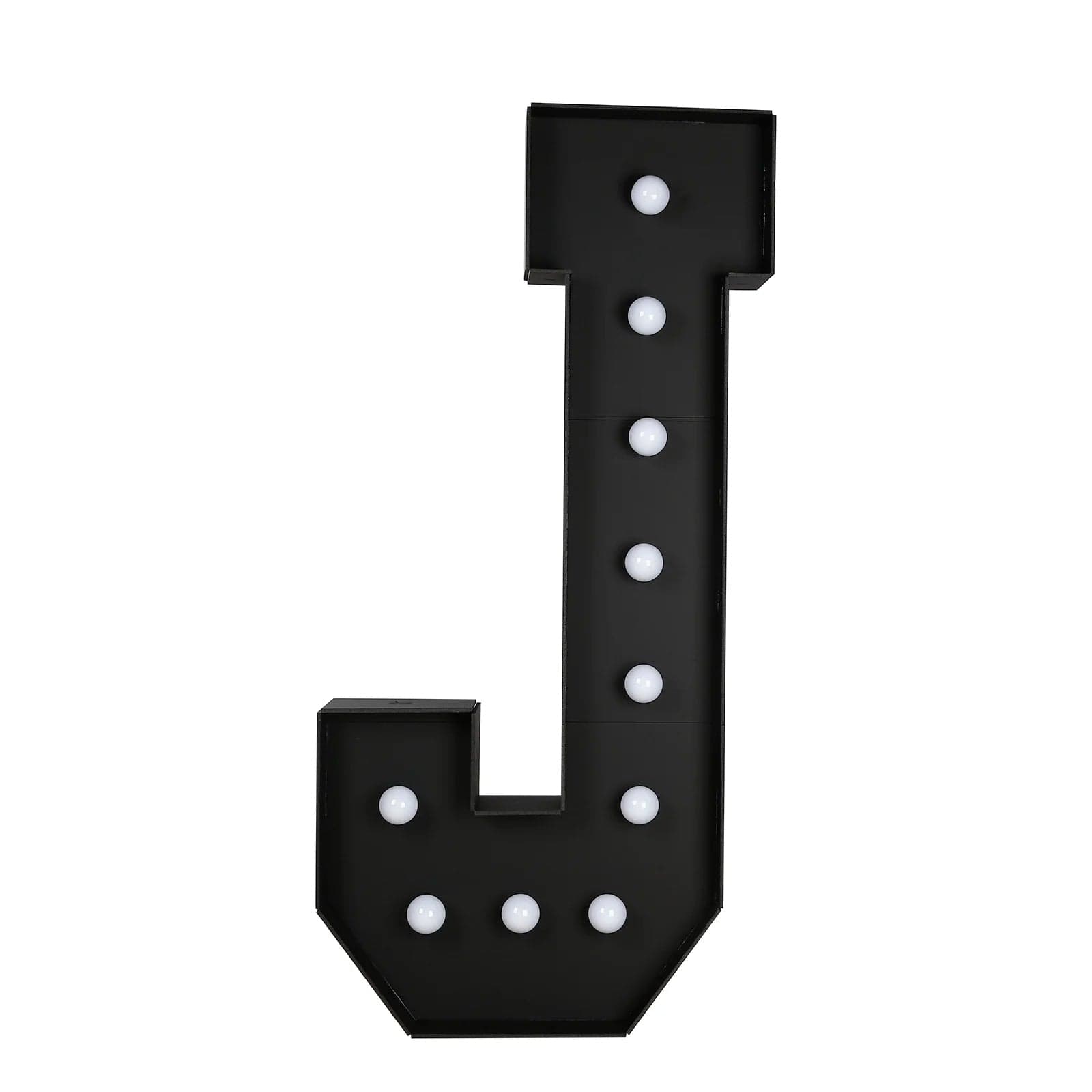 Black 4ft Lighted Pre-Cut Foam Board LED Marquee Letter