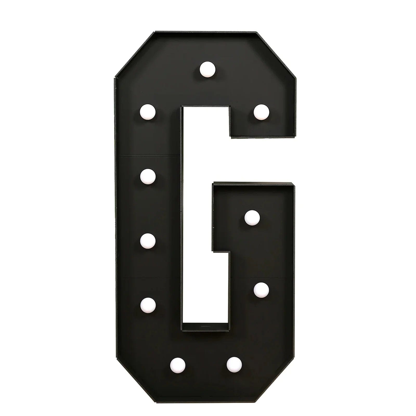 Black 4ft Lighted Pre-Cut Foam Board LED Marquee Letter