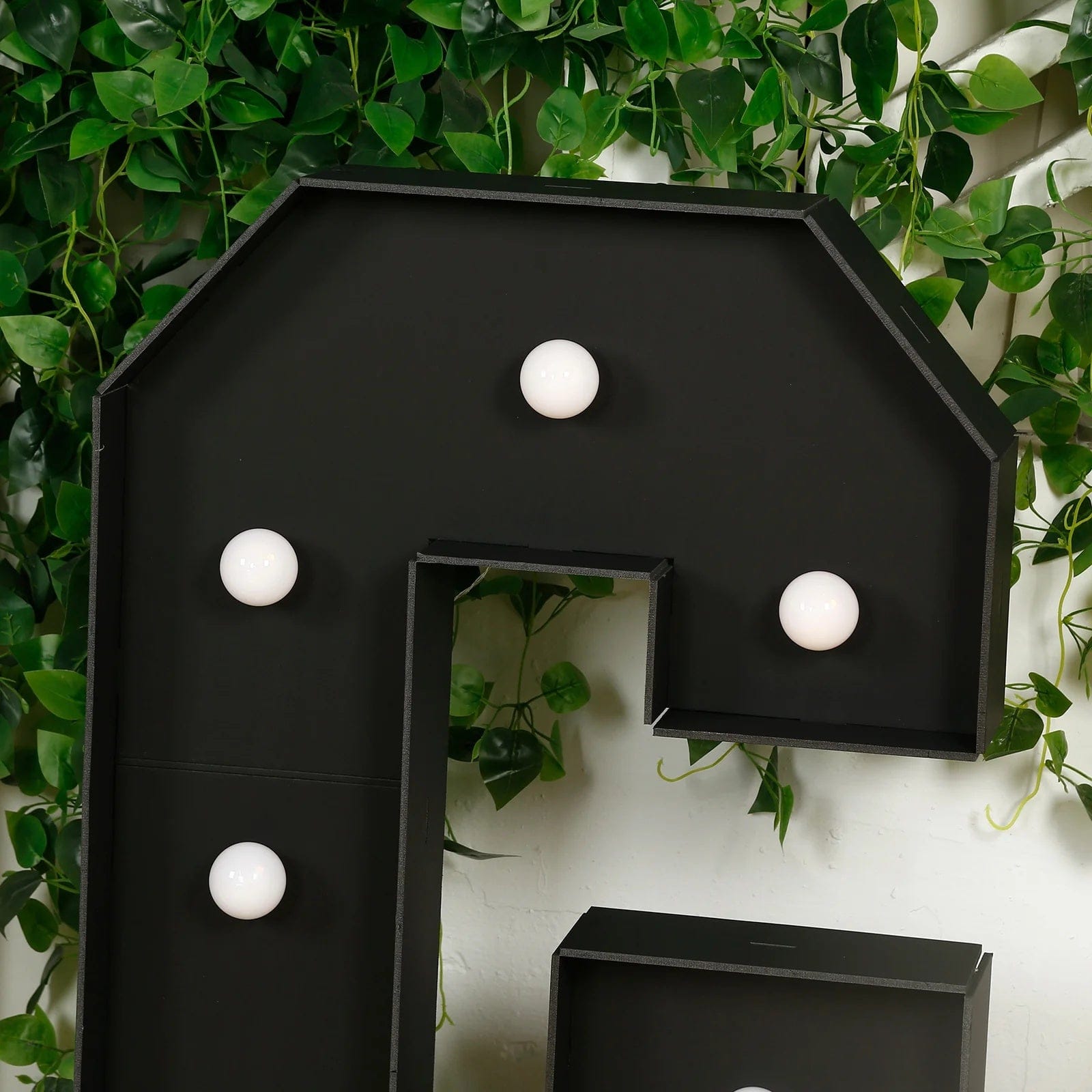 Black 4ft Lighted Pre-Cut Foam Board LED Marquee Letter