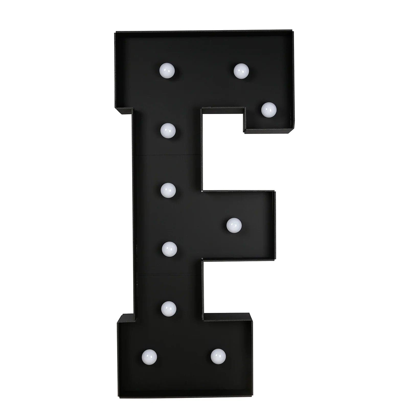 Black 4ft Lighted Pre-Cut Foam Board LED Marquee Letter