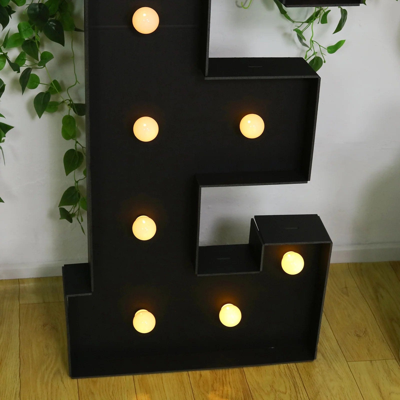 Black 4ft Lighted Pre-Cut Foam Board LED Marquee Letter