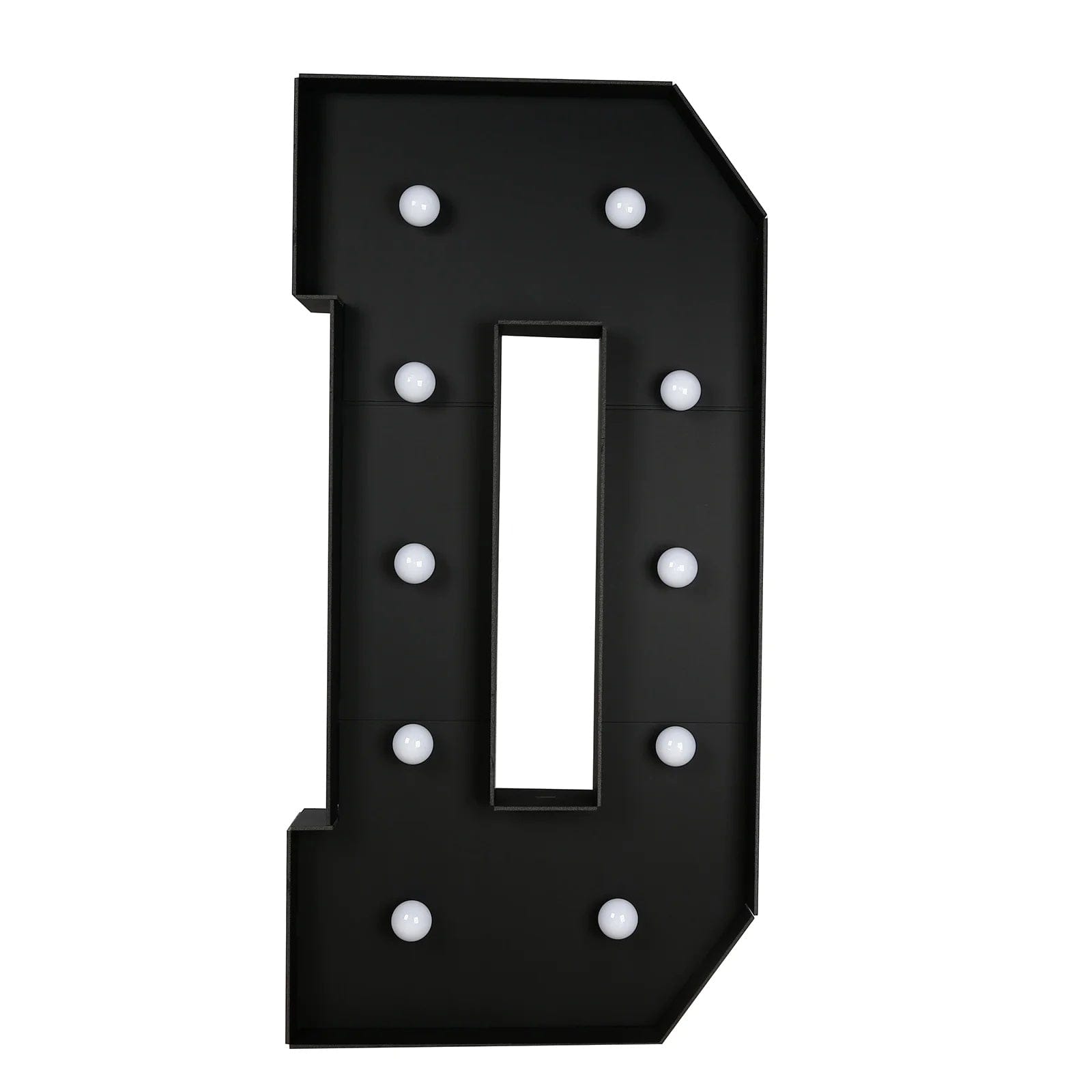 Black 4ft Lighted Pre-Cut Foam Board LED Marquee Letter