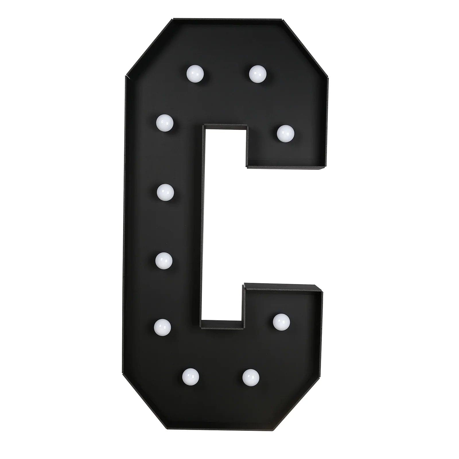 Black 4ft Lighted Pre-Cut Foam Board LED Marquee Letter